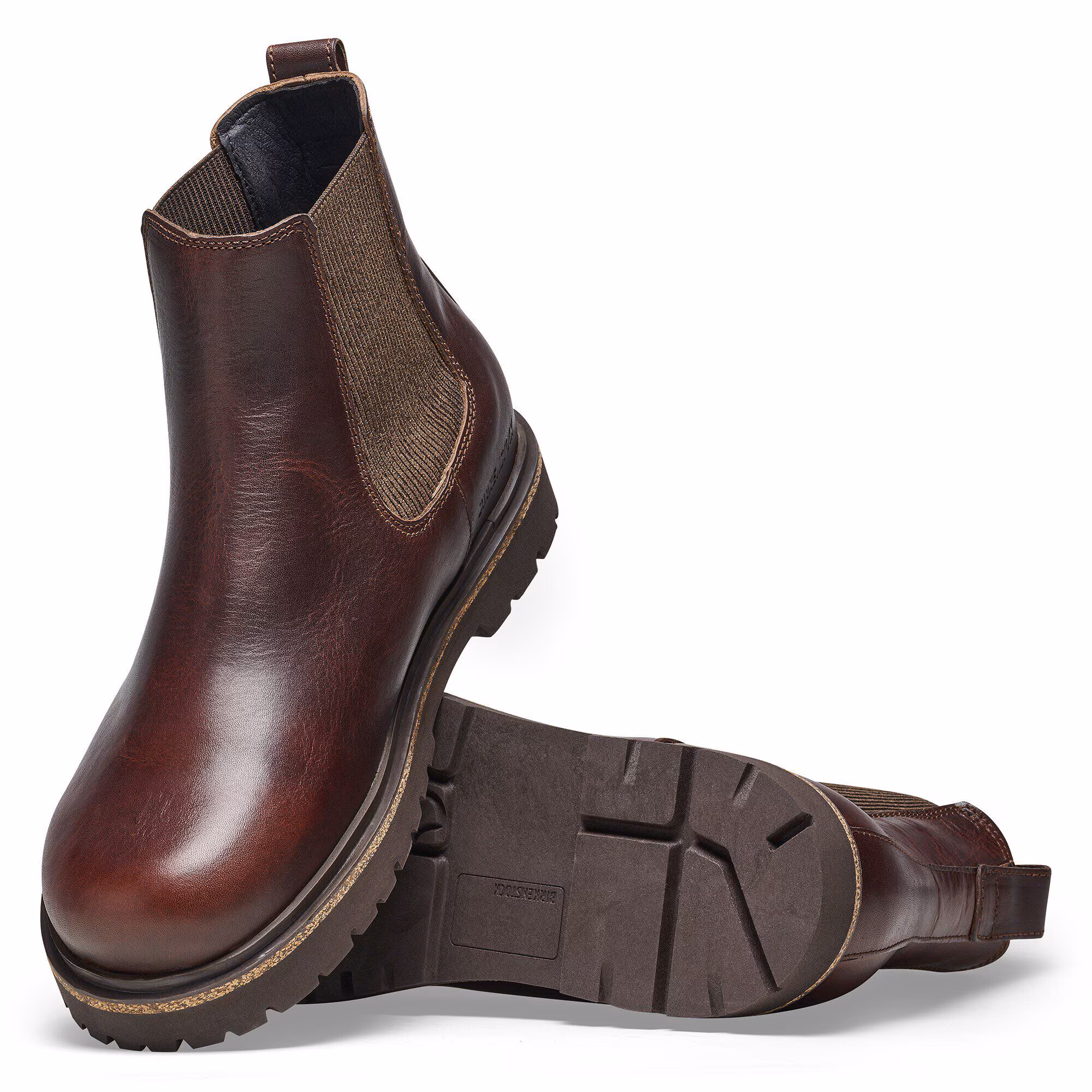 Highwood Slip On Men Cuir naturel - Chocolate