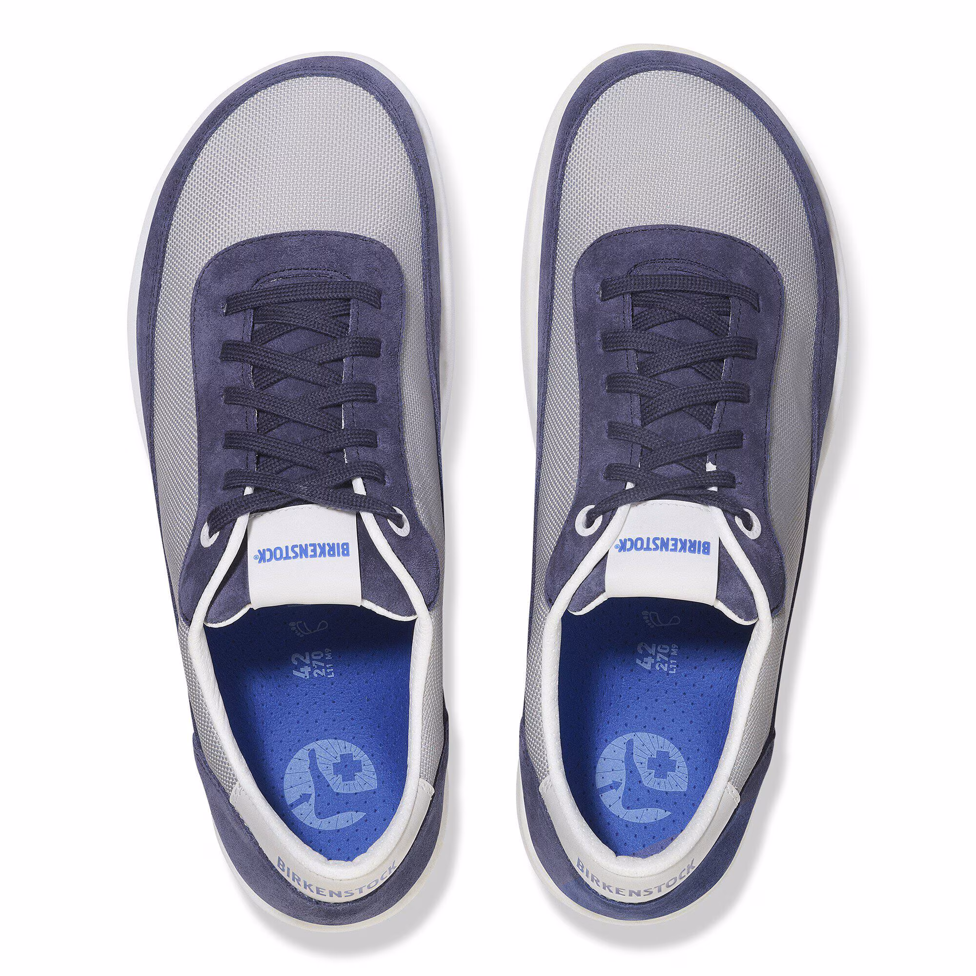 Honnef City Cuir naturel/Textile - Indigo Blue