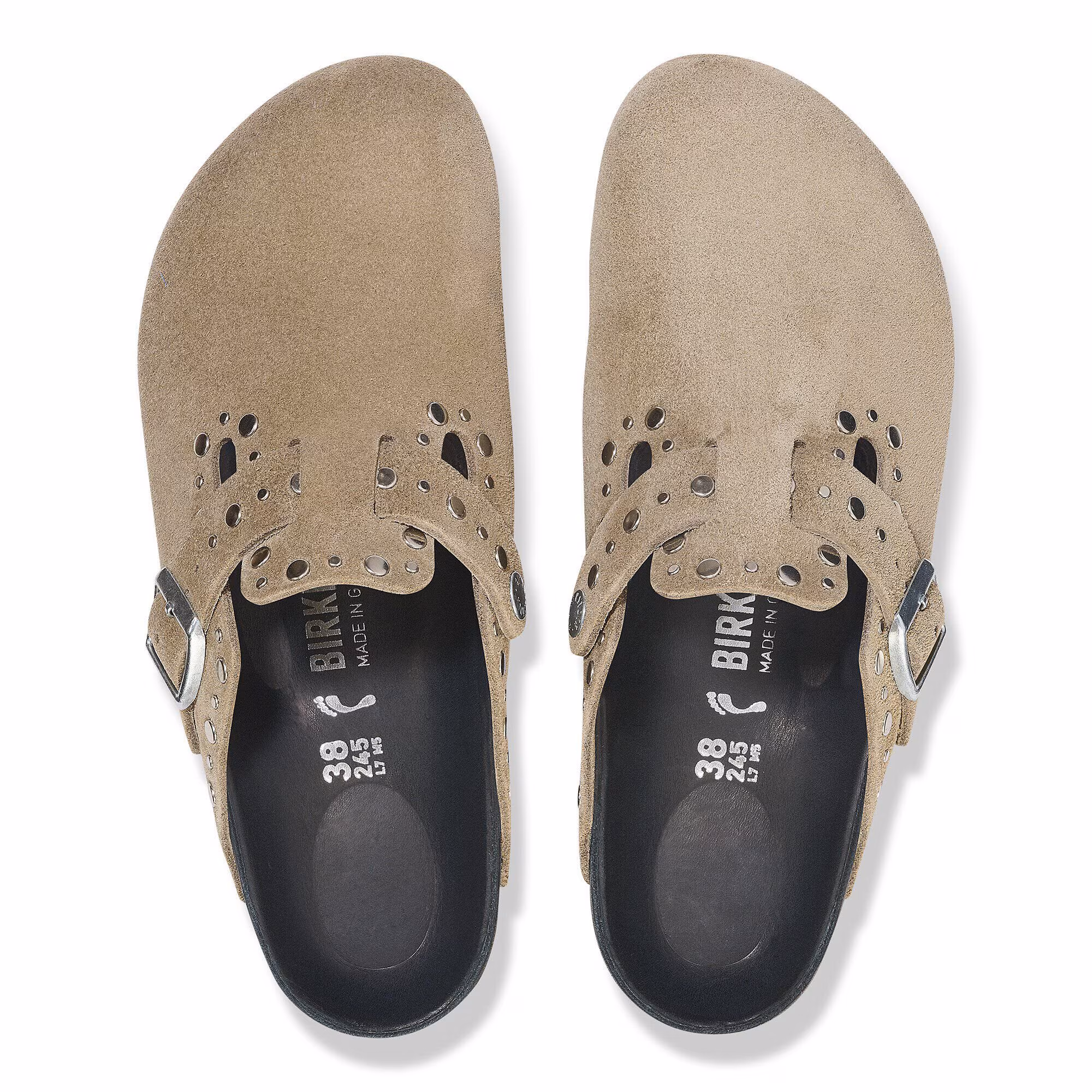 Boston Rivets Suède - Taupe