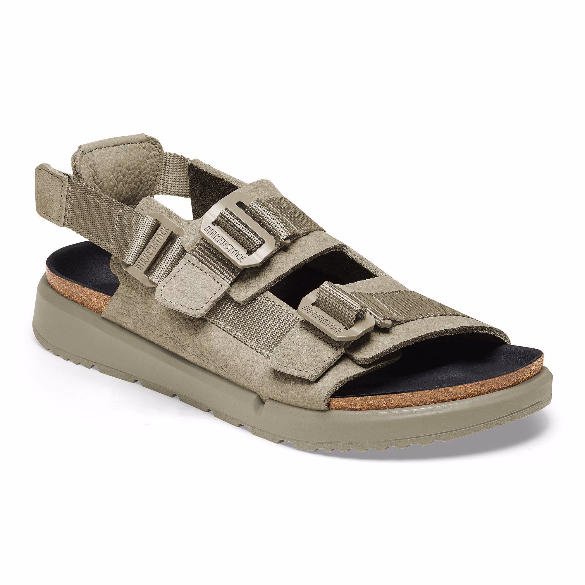 Shinjuku Cuir naturel/Textile - Eucalyptus