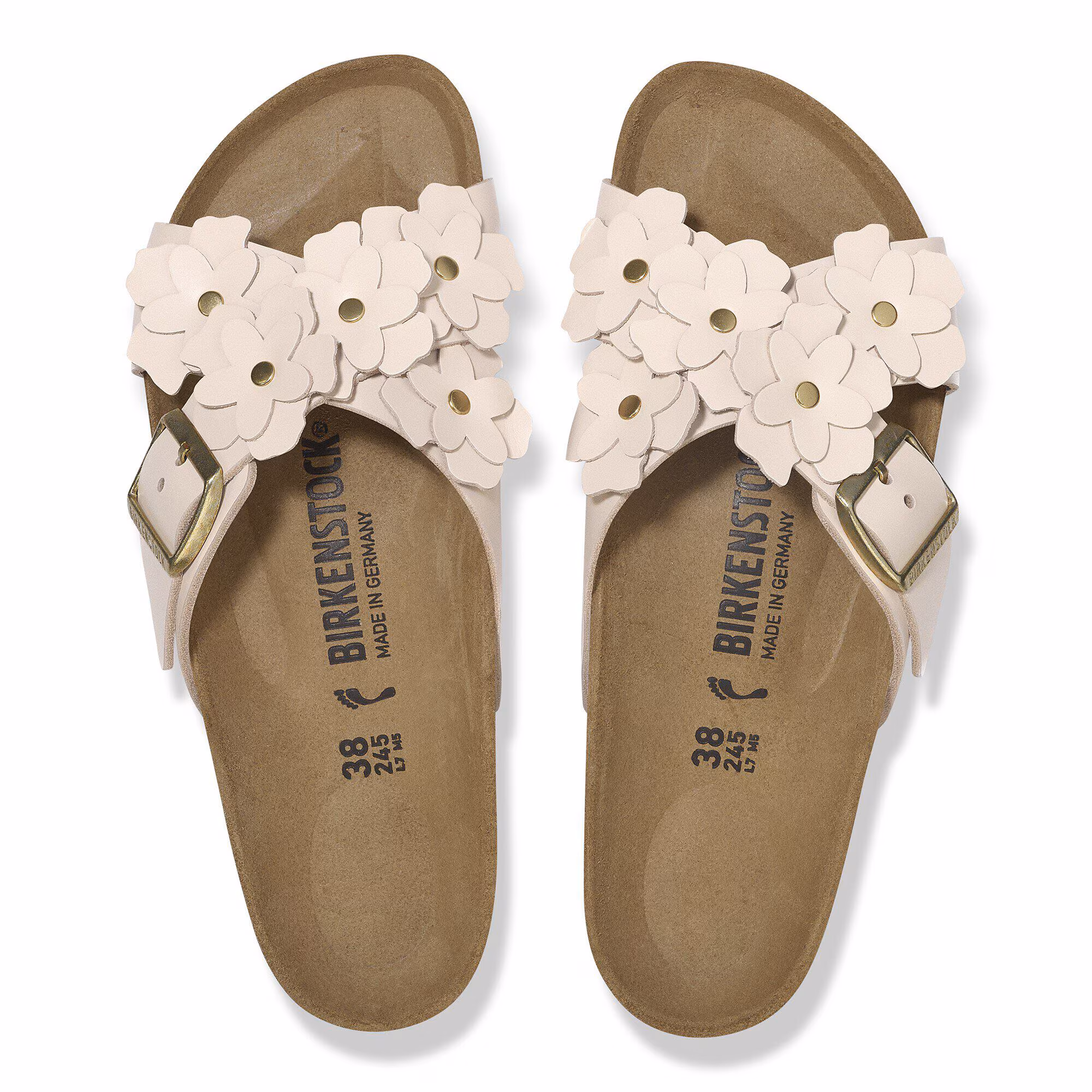 Siena Flower Embellishment Cuir naturel - Light Rose