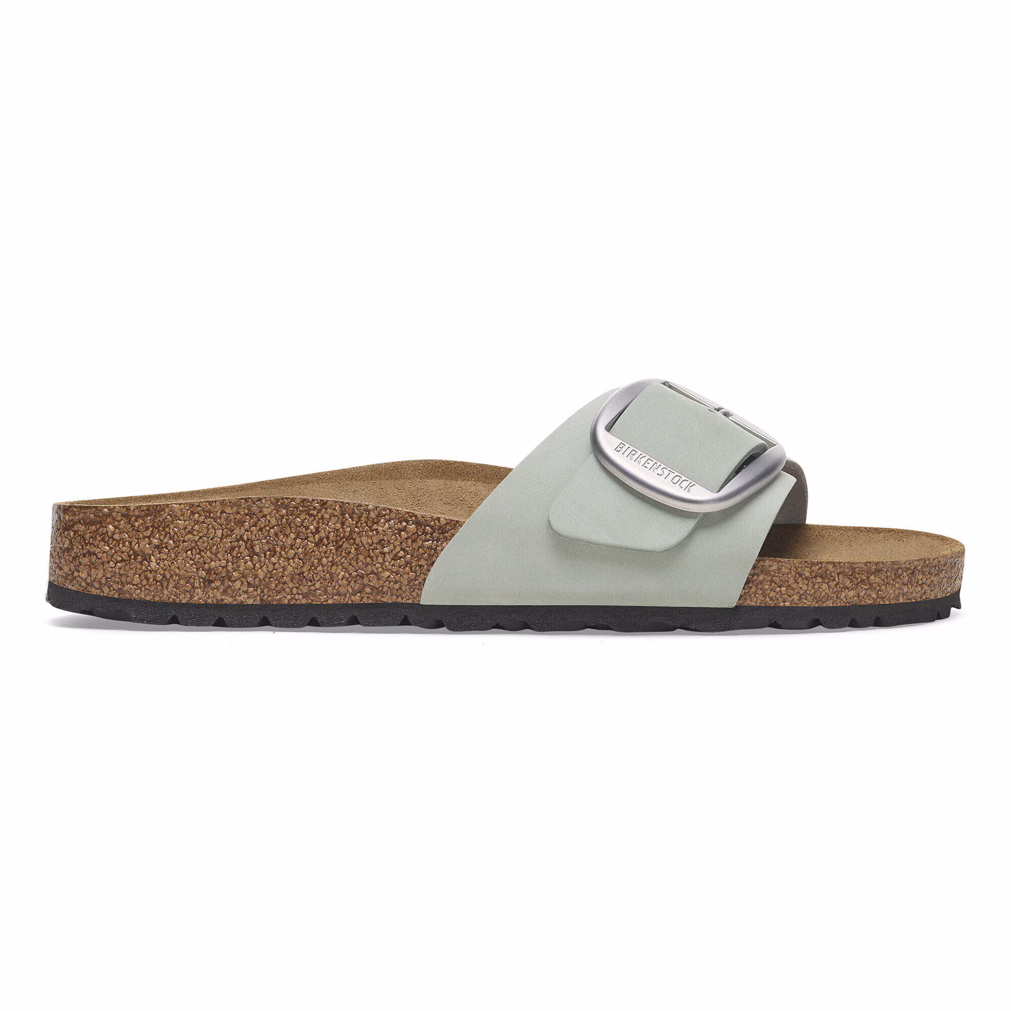 Madrid Big Buckle Cuir nubuck - Pure Sage