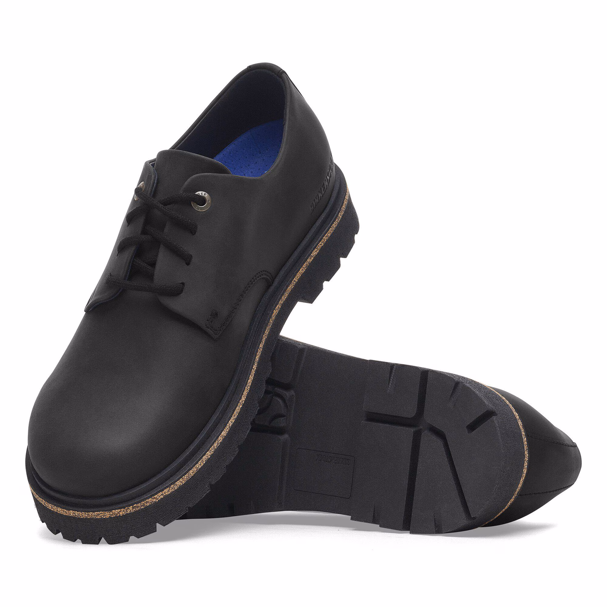 Highwood Lace Low Cuir huilé - Black