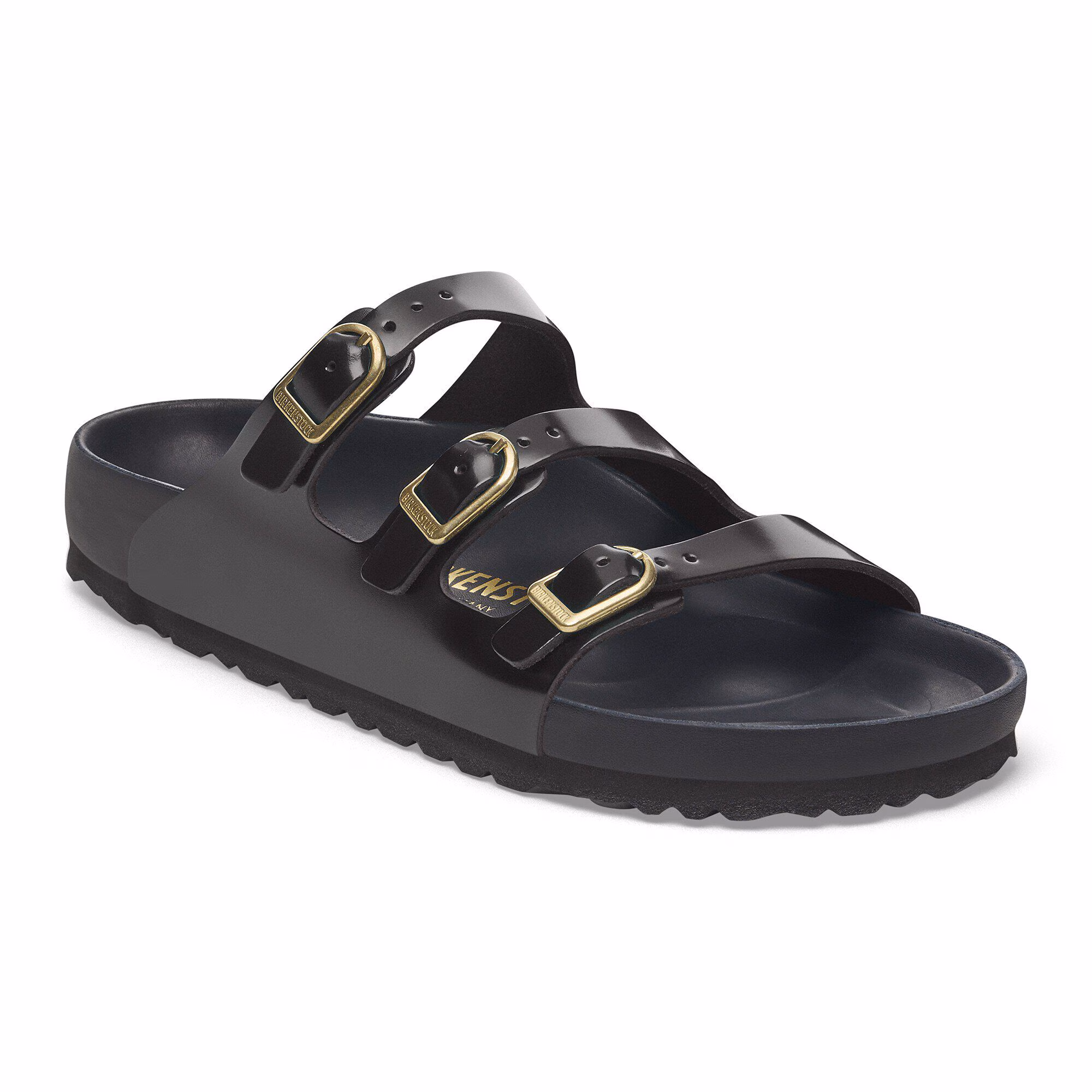 Florida  Fresh Cuir naturel verni - Noir très brillant