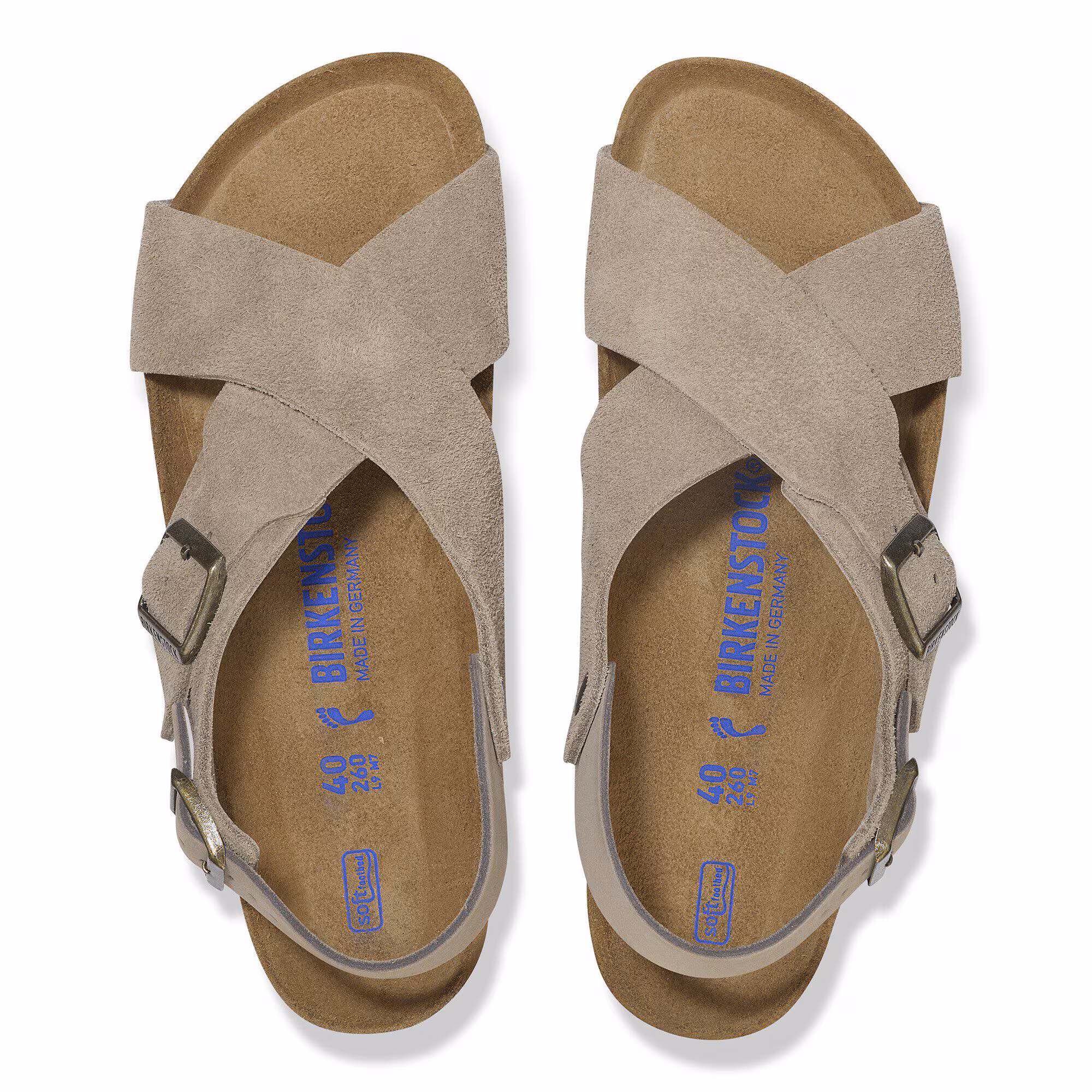 Tulum Soft Footbed Suède nubuck - Taupe