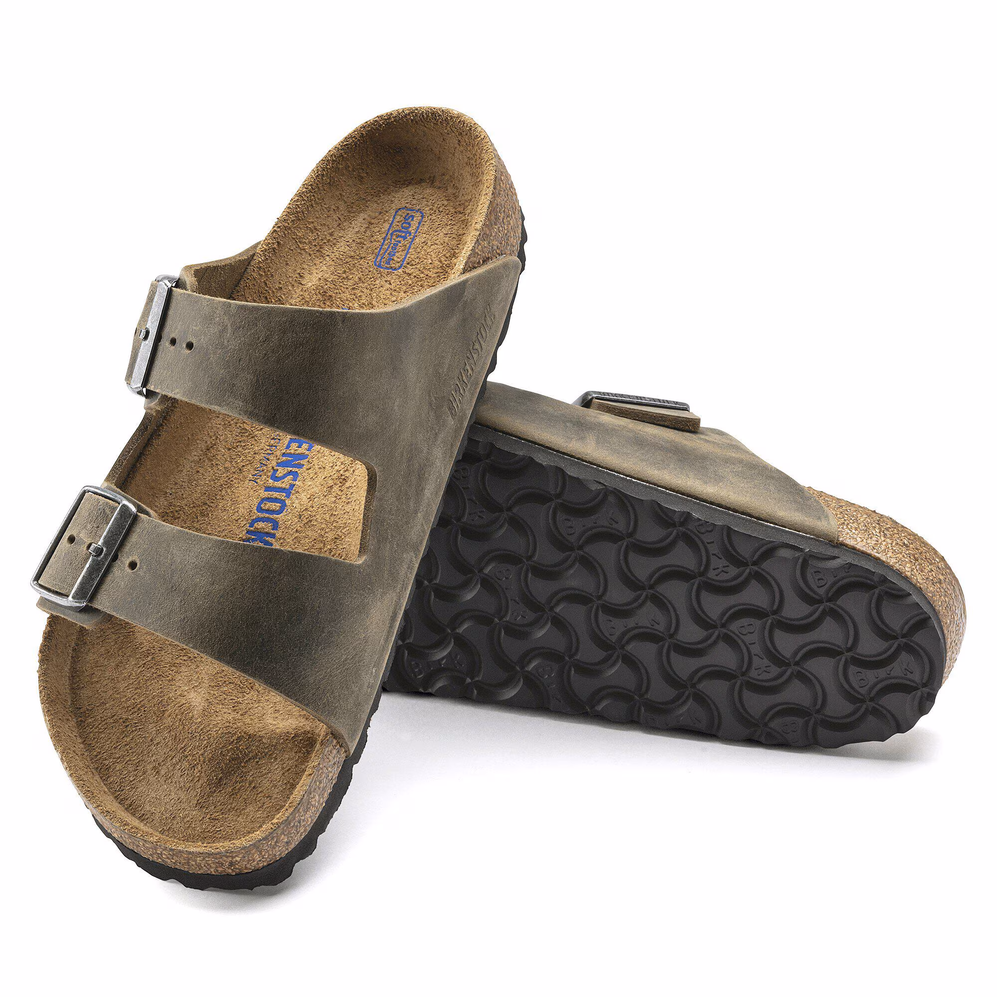 Arizona Lit de pied souple Cuir huilé - Faded Khaki