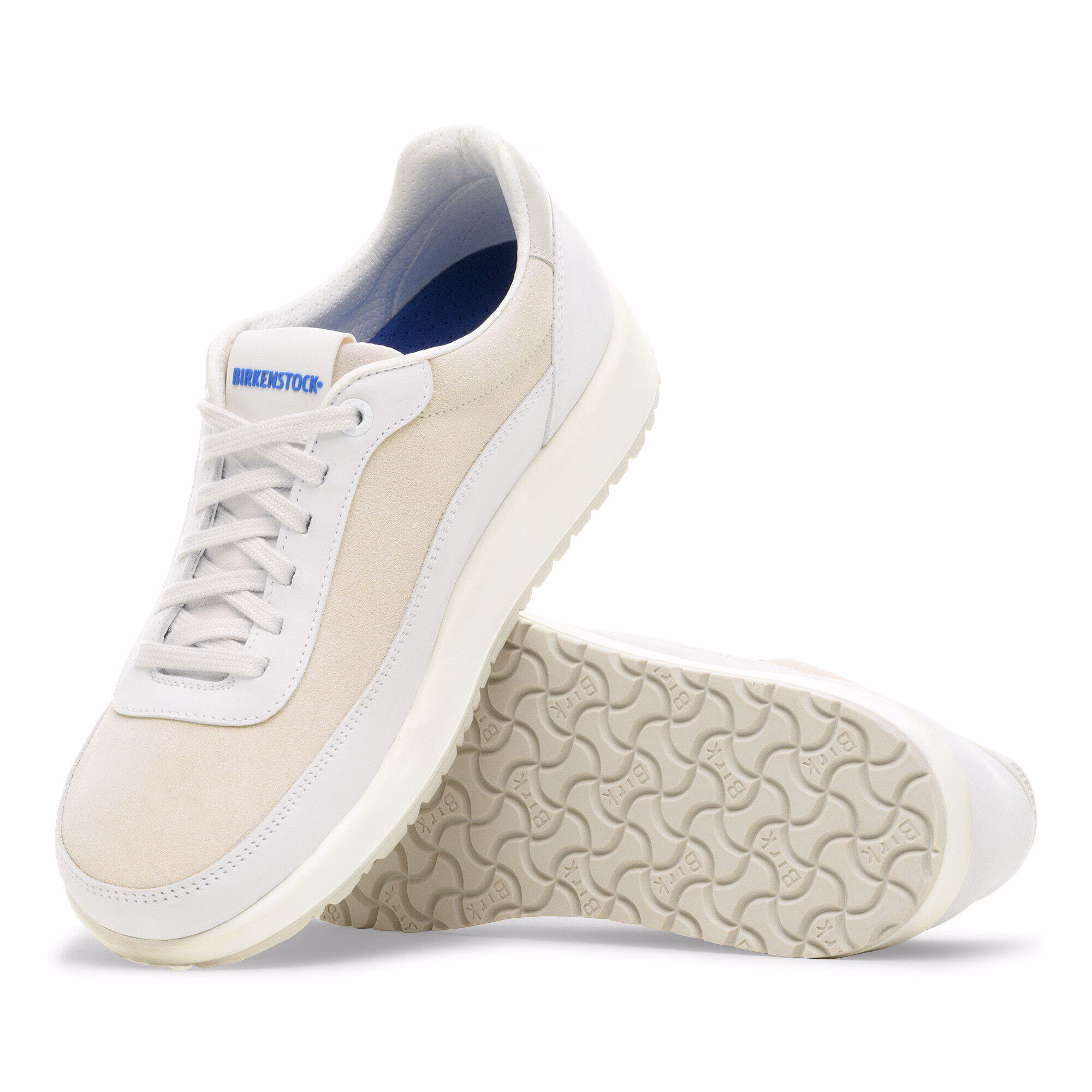 Honnef City Cuir naturel/Textile - Antique White