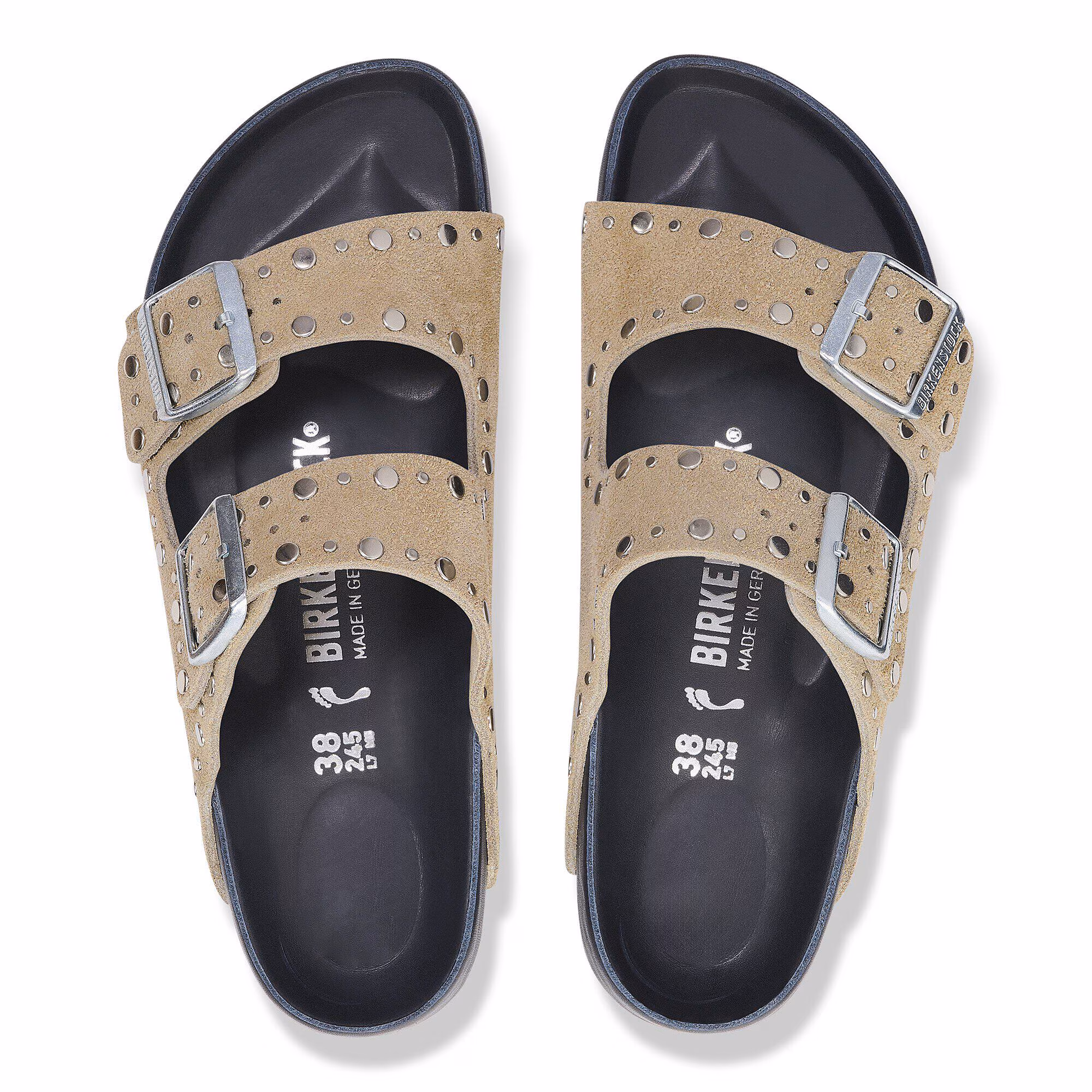 Arizona Rivet Suède - Taupe