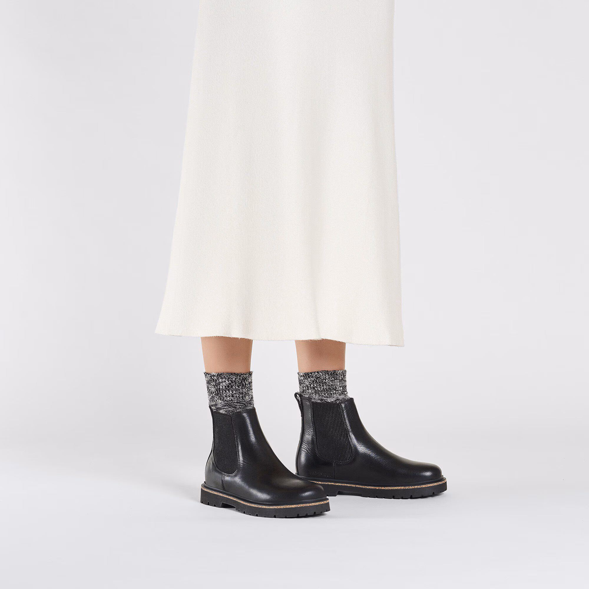 Highwood Slip On Women Cuir naturel - Black