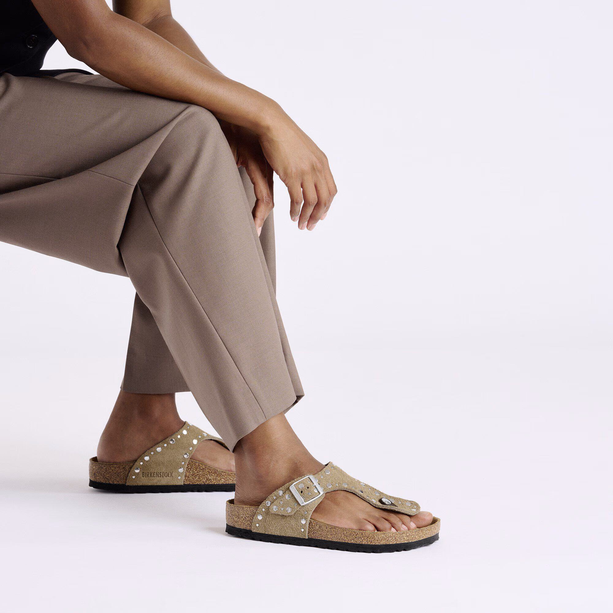 Gizeh Rivet Suède - Taupe