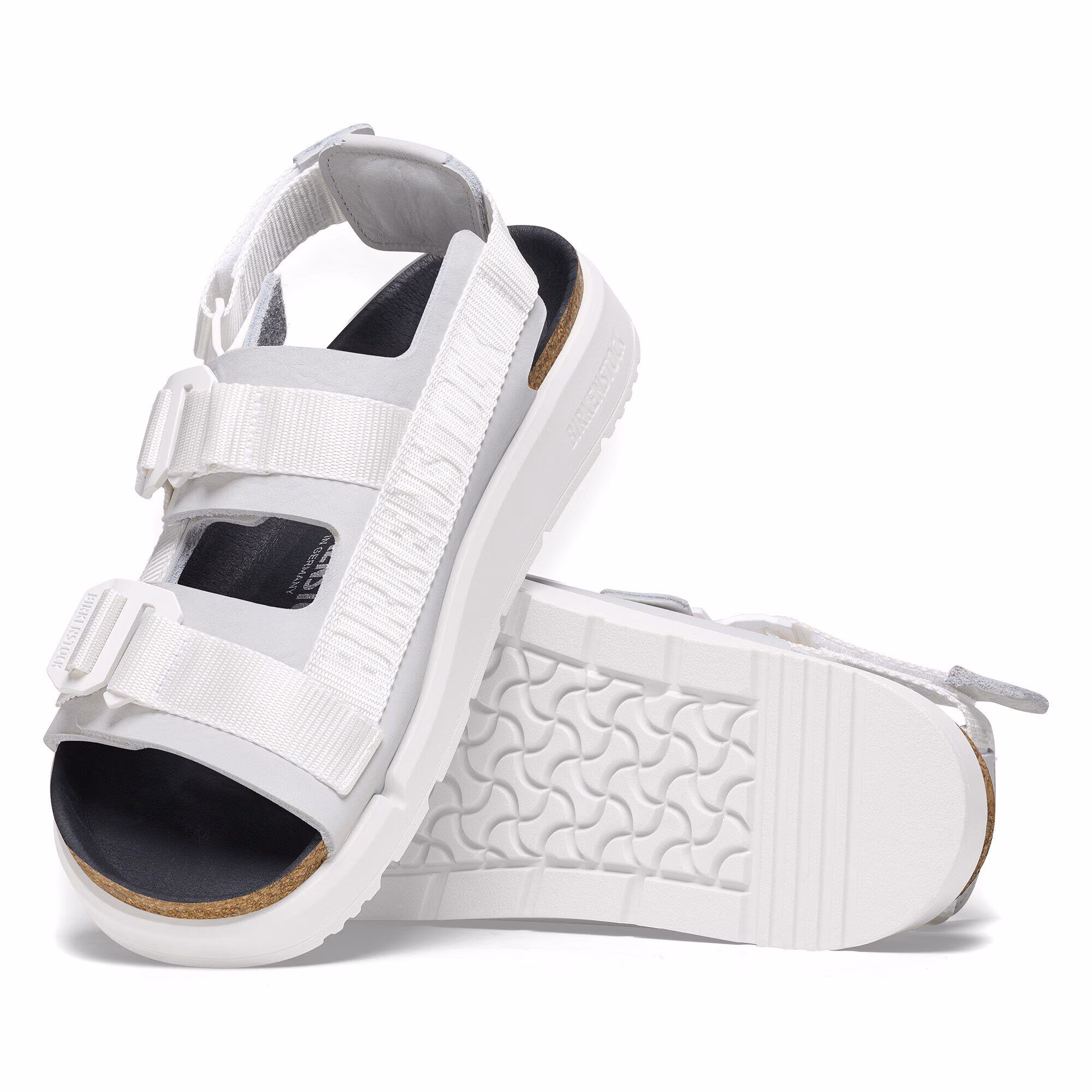 Shinjuku Cuir naturel/Textile - Blanc antique