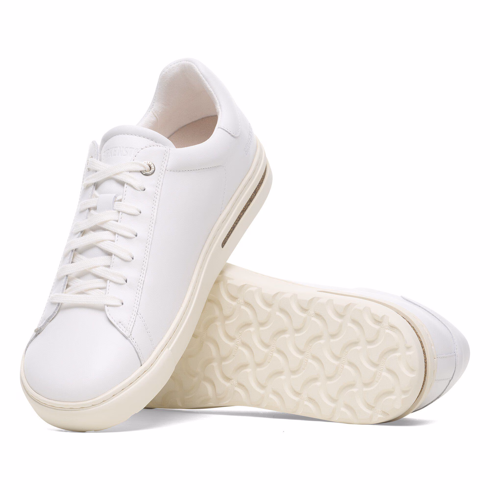 Bend Low Cuir naturel - White