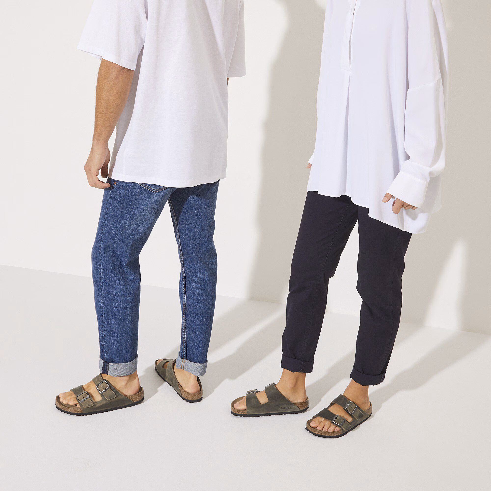 Arizona Lit de pied souple Cuir huilé - Faded Khaki