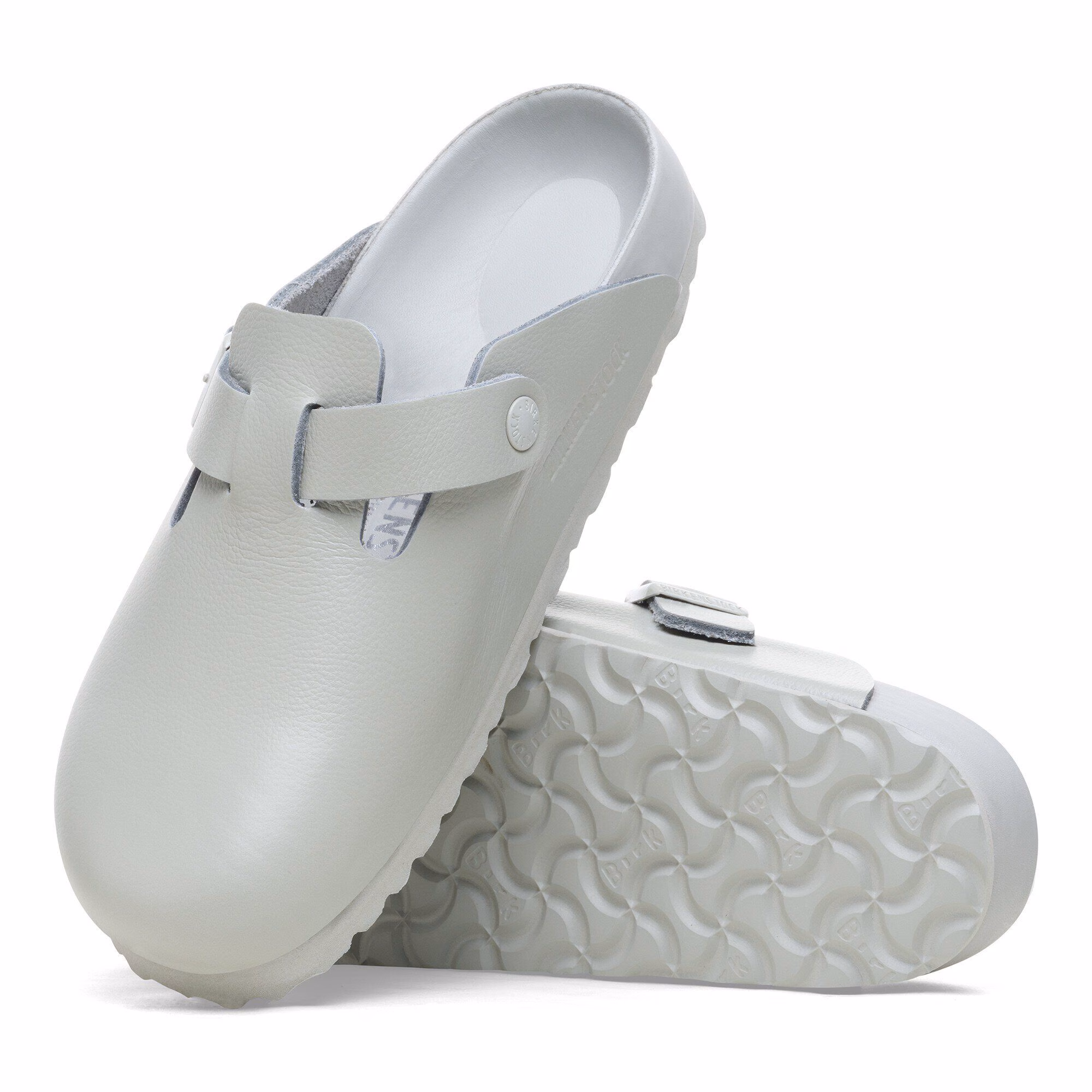 Boston Cuir naturel - Mineral Gray