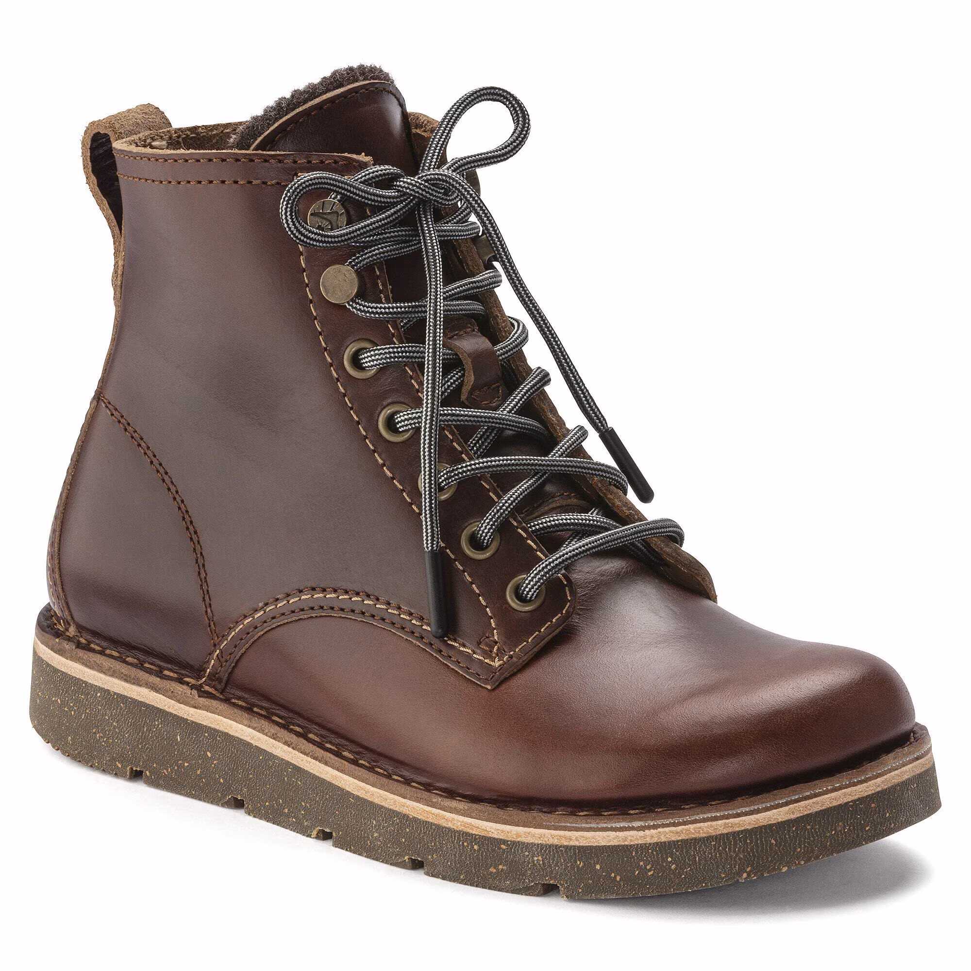 Birmingham Lace Hommes Cuir huilé - Roast