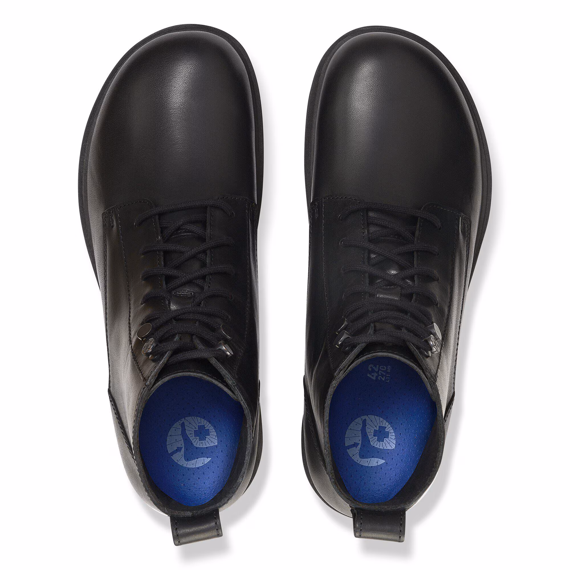 Highwood Lace Mid Men Cuir naturel - Black