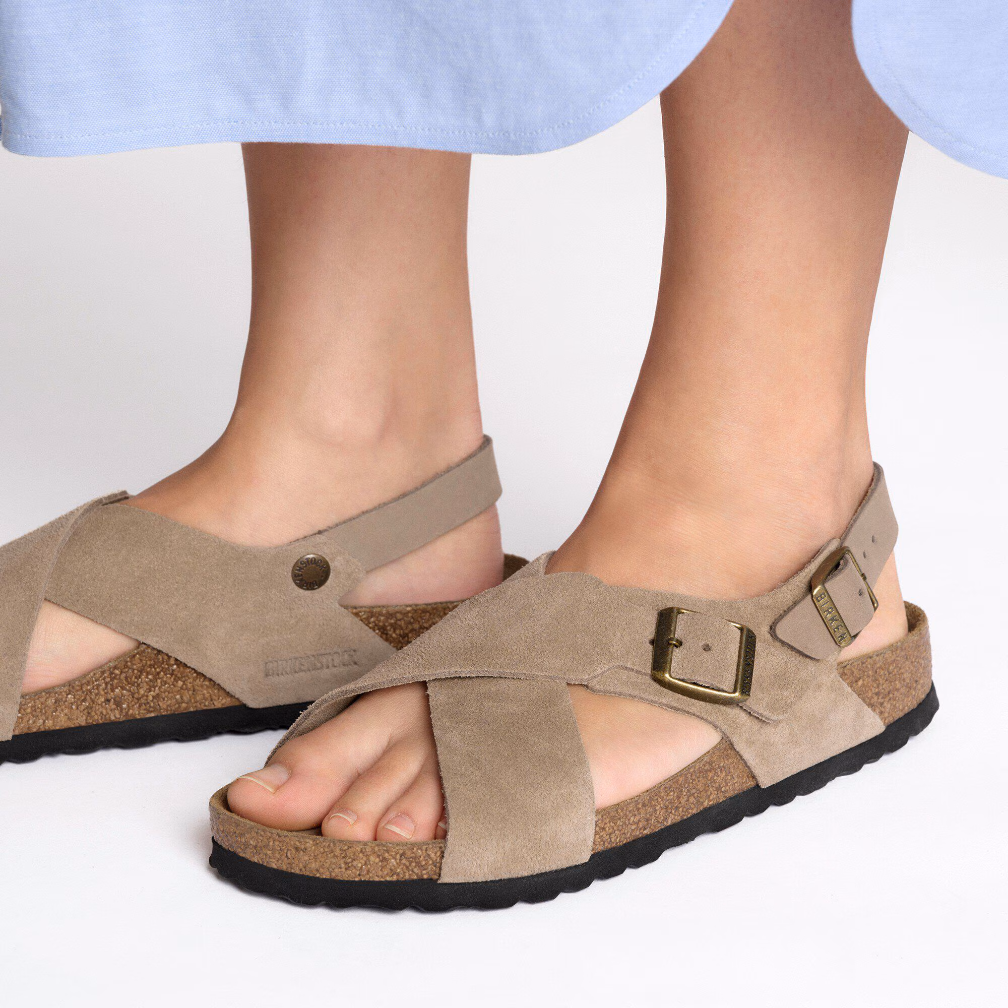 Tulum Soft Footbed Suède nubuck - Taupe