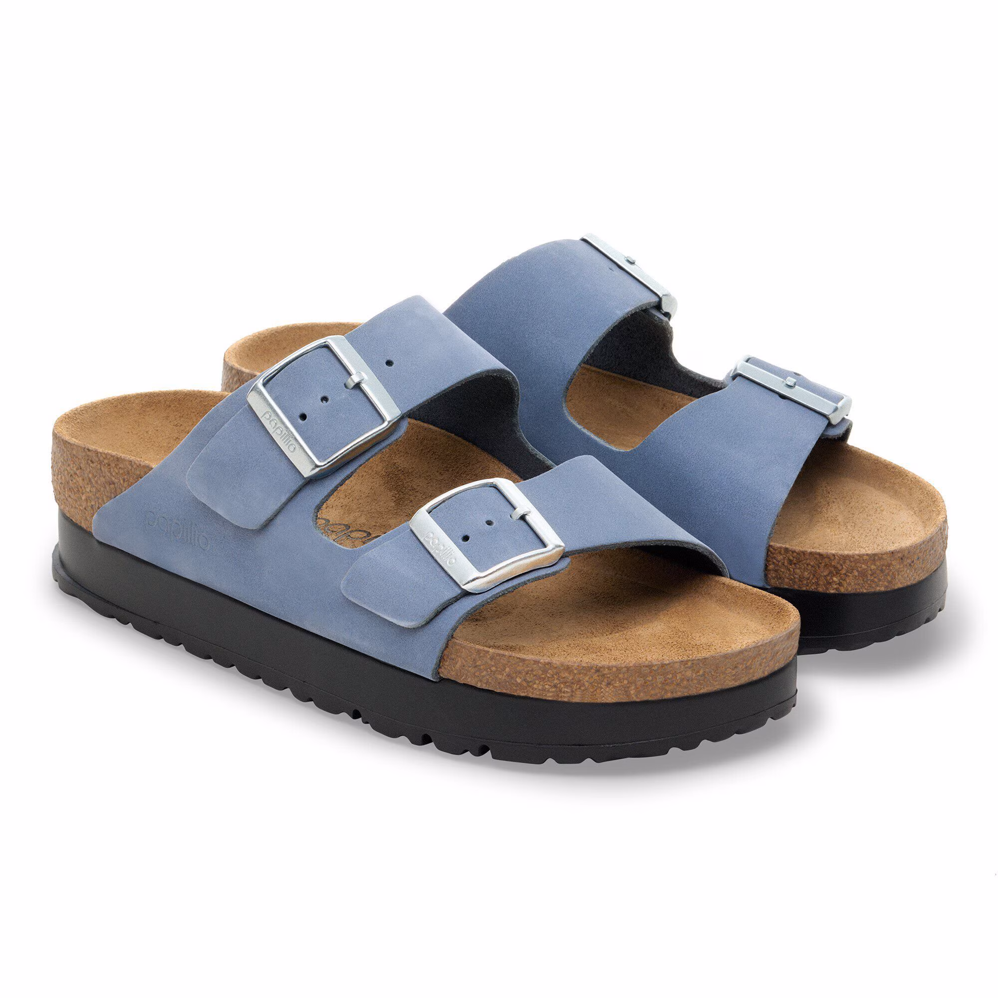 Arizona Flex Platform Cuir nubuck - Stone Blue