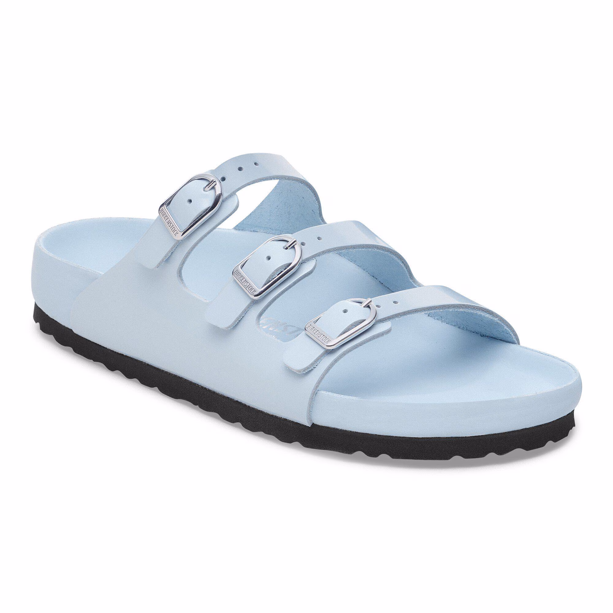 Florida  Fresh Cuir naturel verni - Baby Blue High Shine