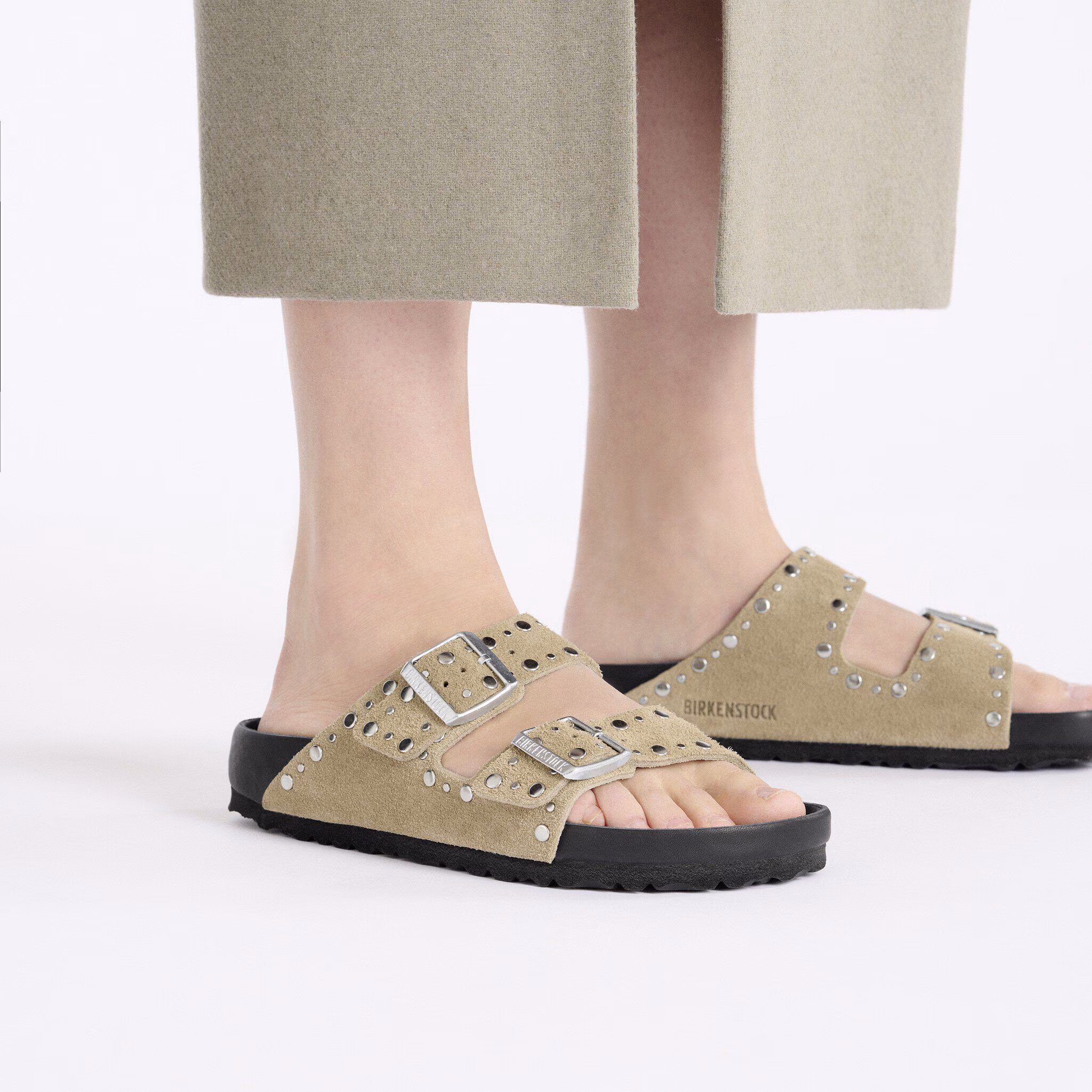 Arizona Rivet Suède - Taupe