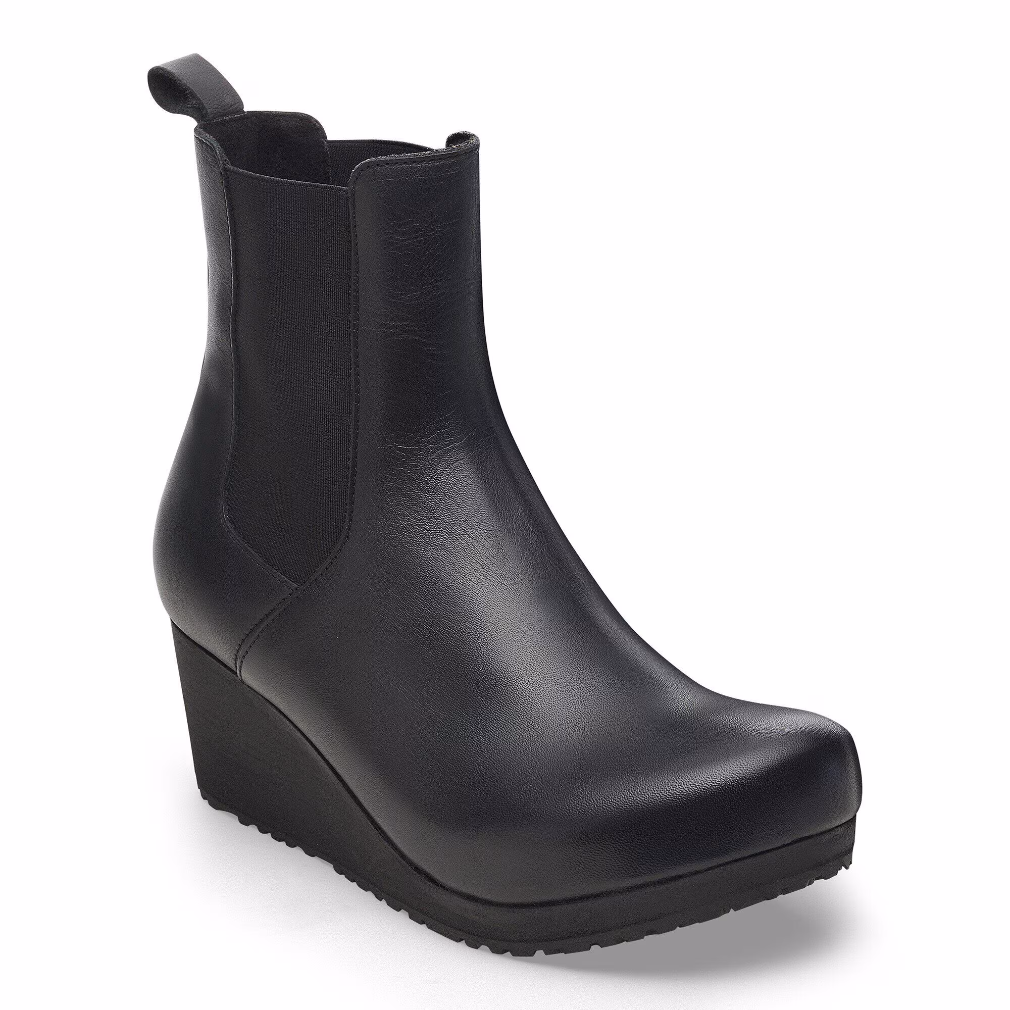 Ebba Slip On Cuir naturel - Black/Black