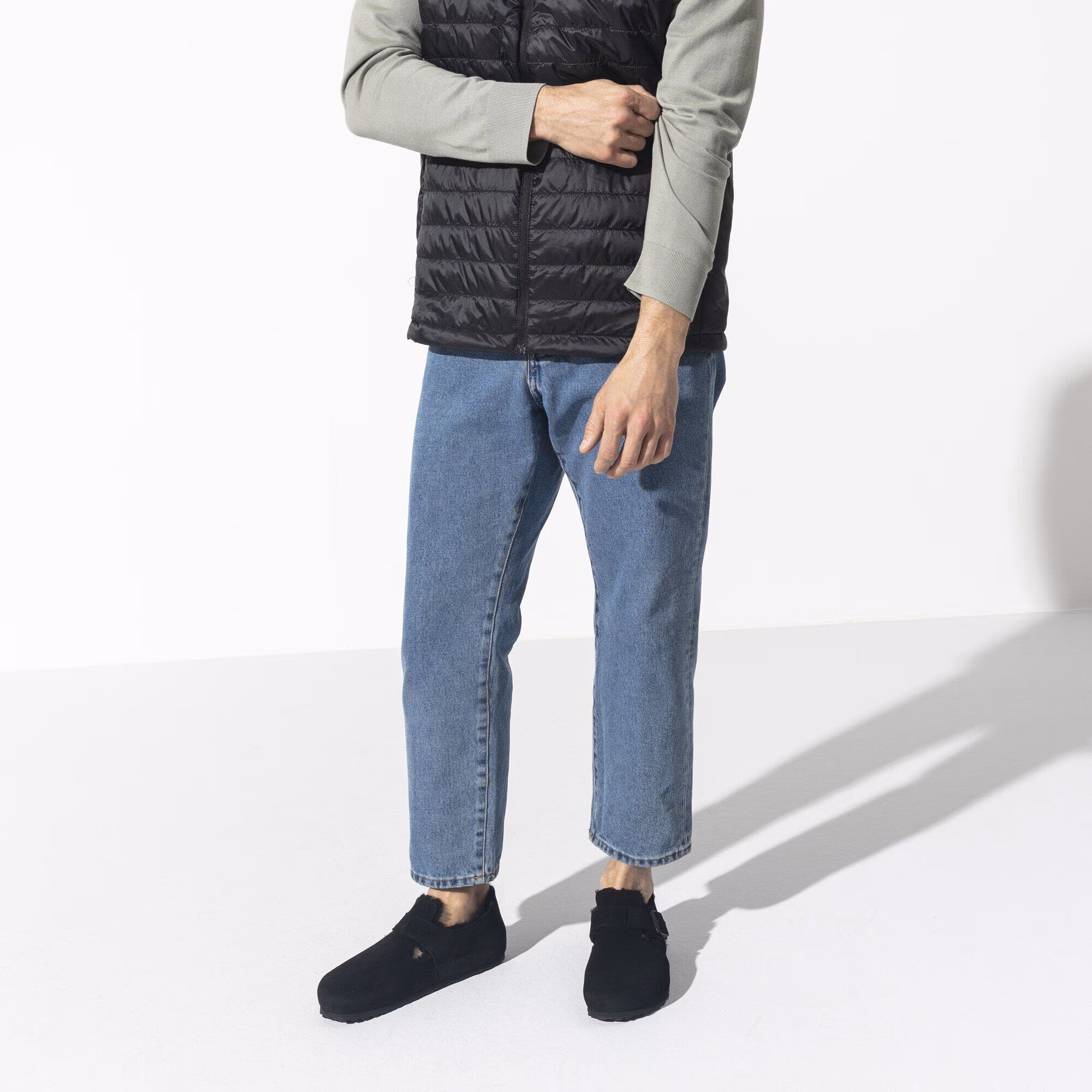 London en fourrure d’agneau Suède - Black