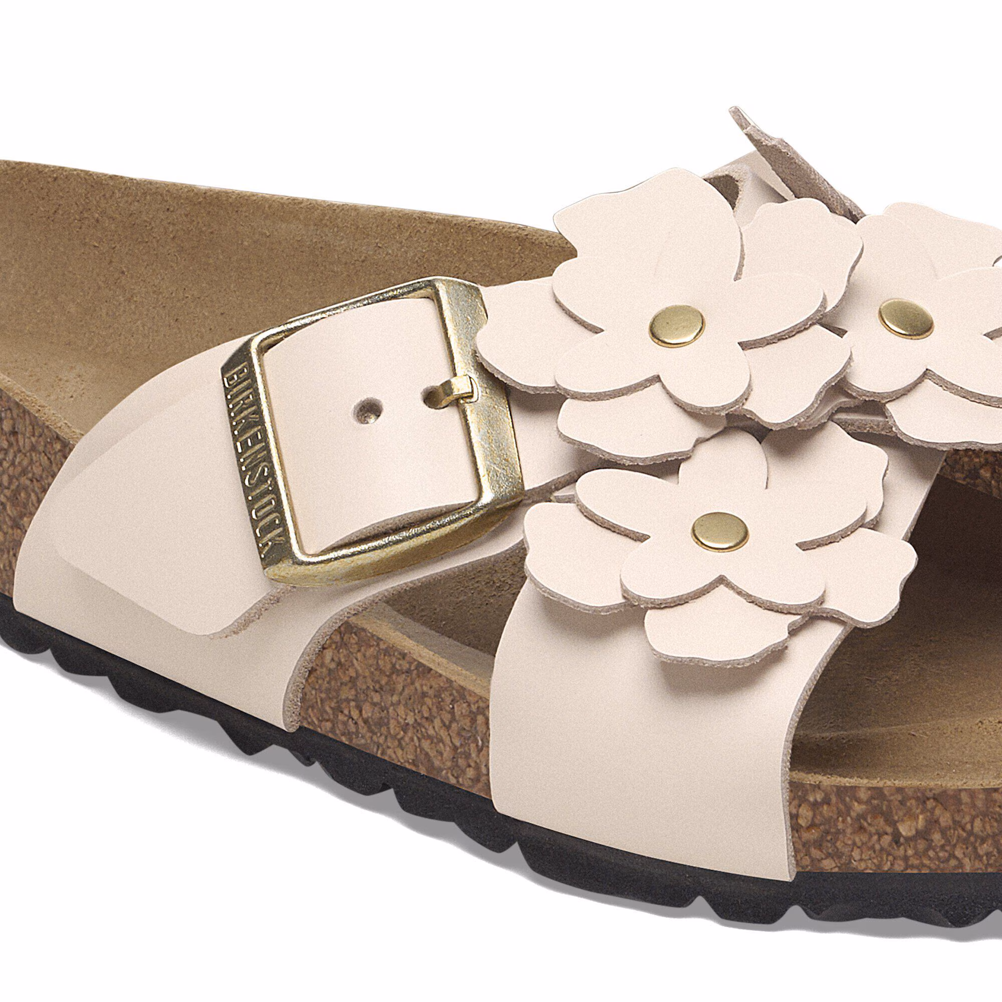 Siena Flower Embellishment Cuir naturel - Light Rose