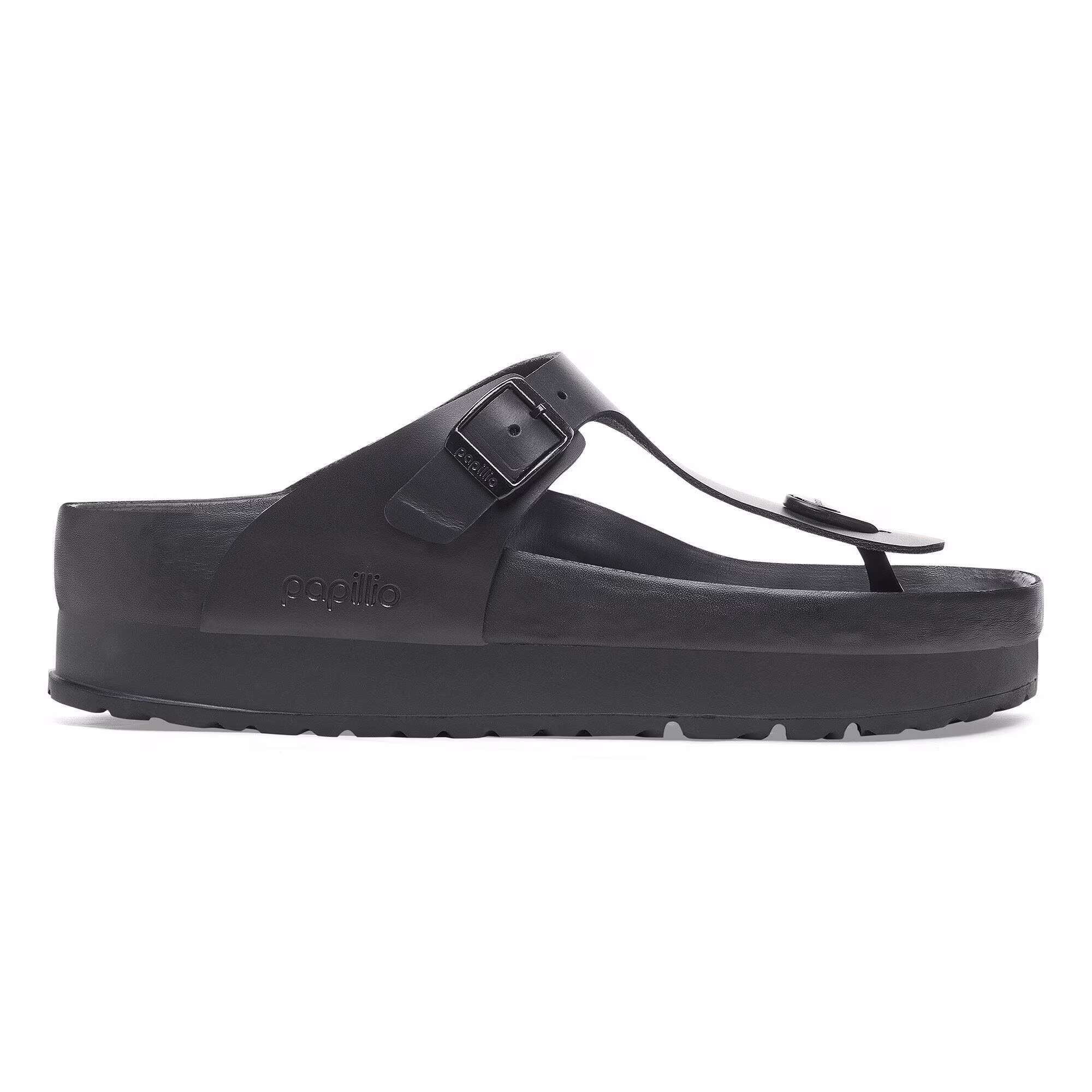 Gizeh Flex Platform Cuir naturel - Black