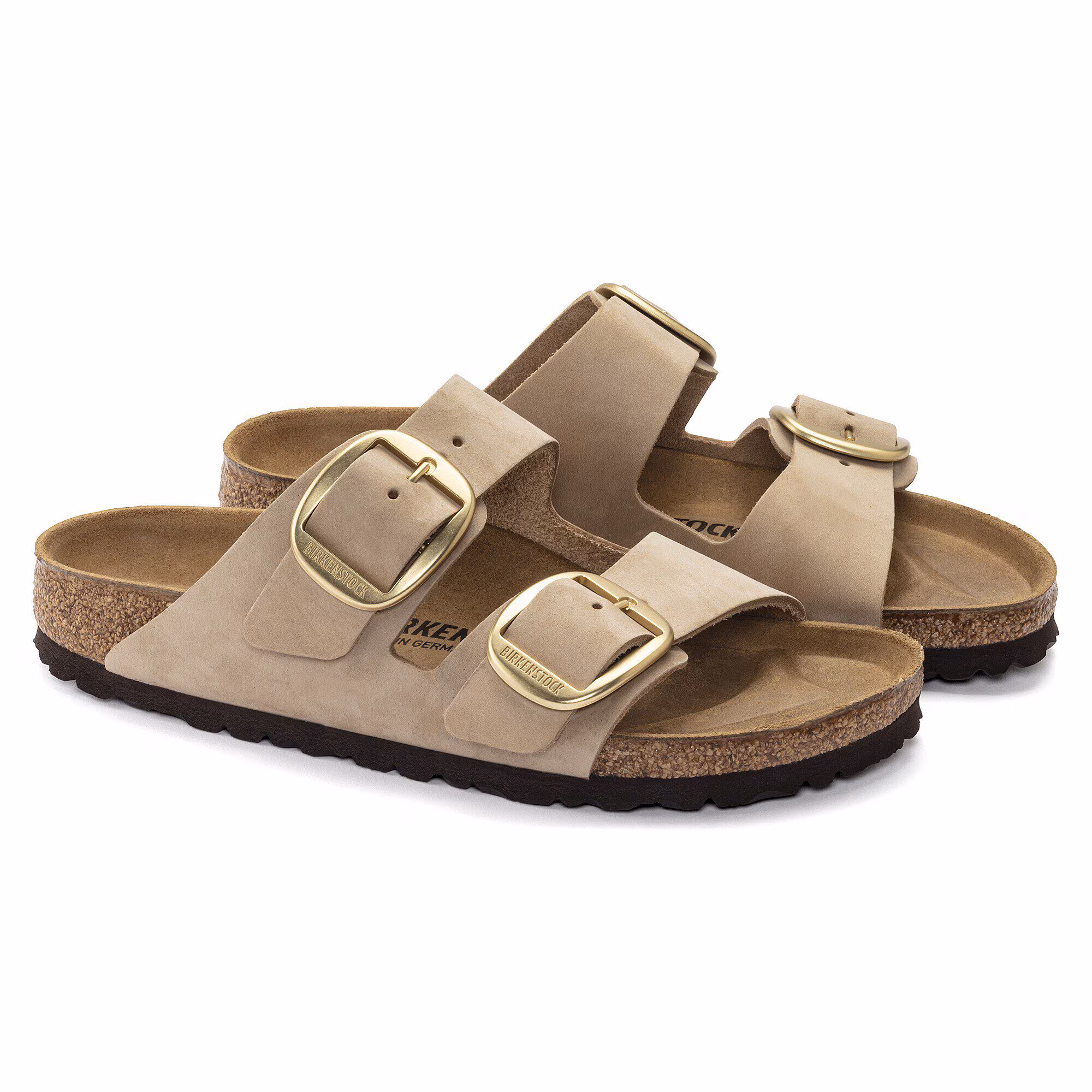 Arizona Big Buckle Cuir nubuck - Sandcastle