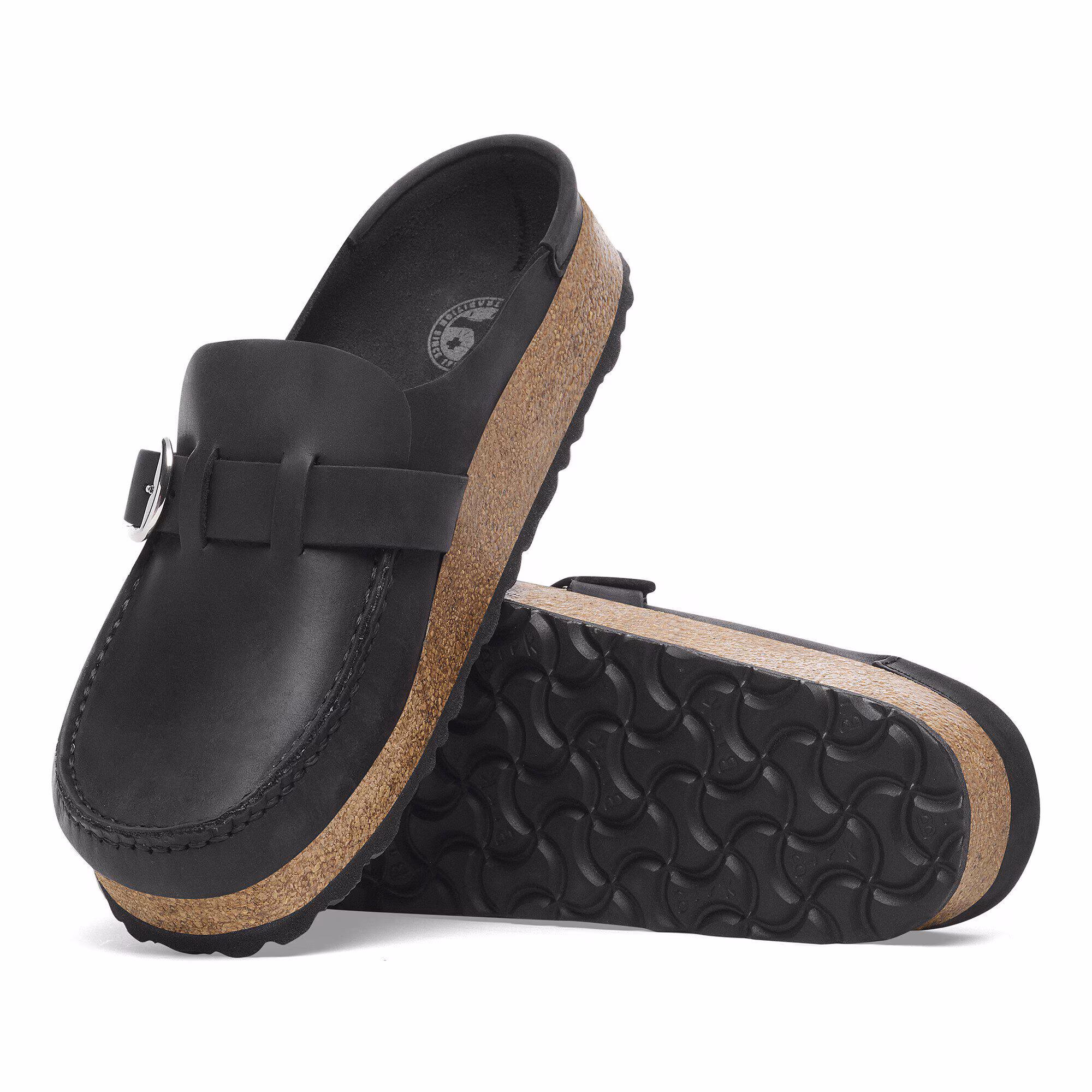 Buckley Cuir huilé - Black
