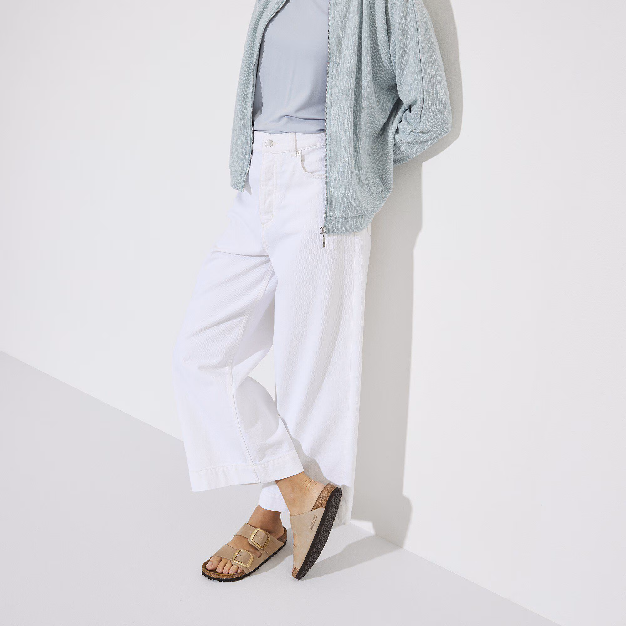 Arizona Big Buckle Cuir nubuck - Sandcastle