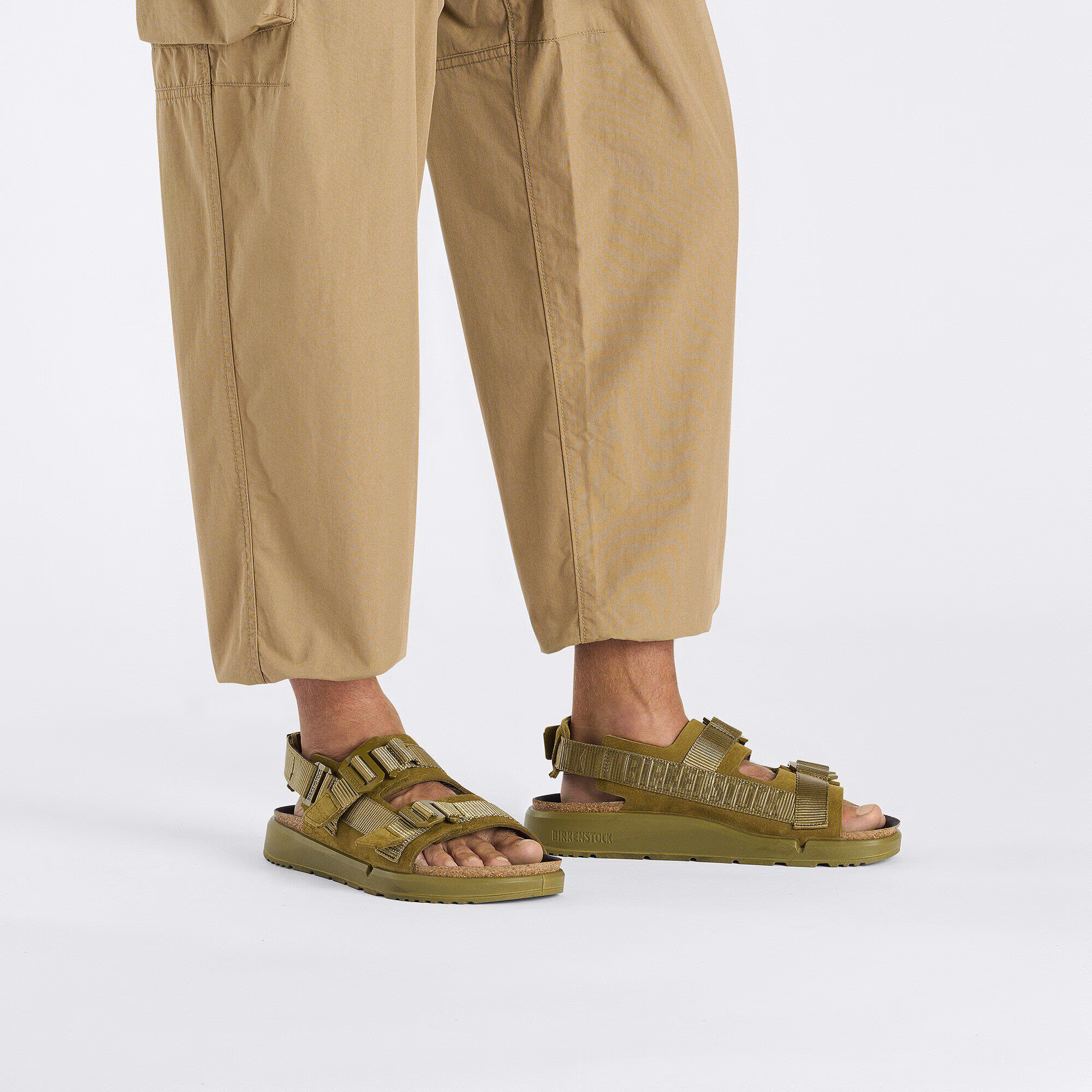 Shinjuku Cuir naturel/Textile - Pine Green