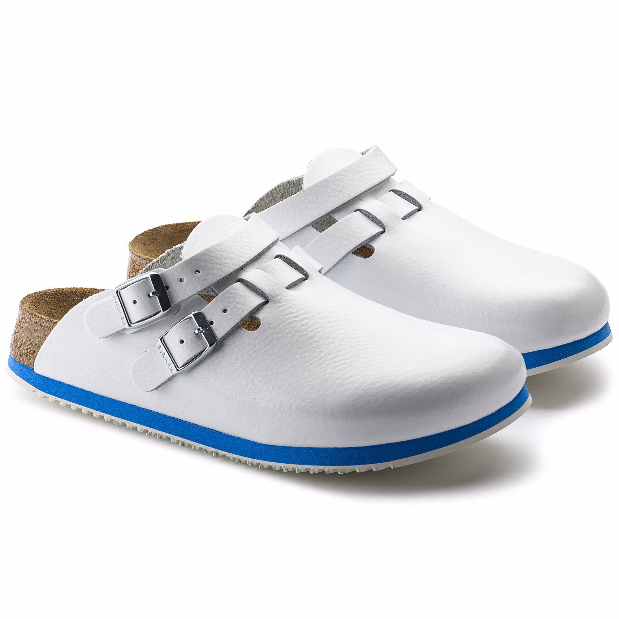 Kay SL Lit de pied souple Cuir naturel - White