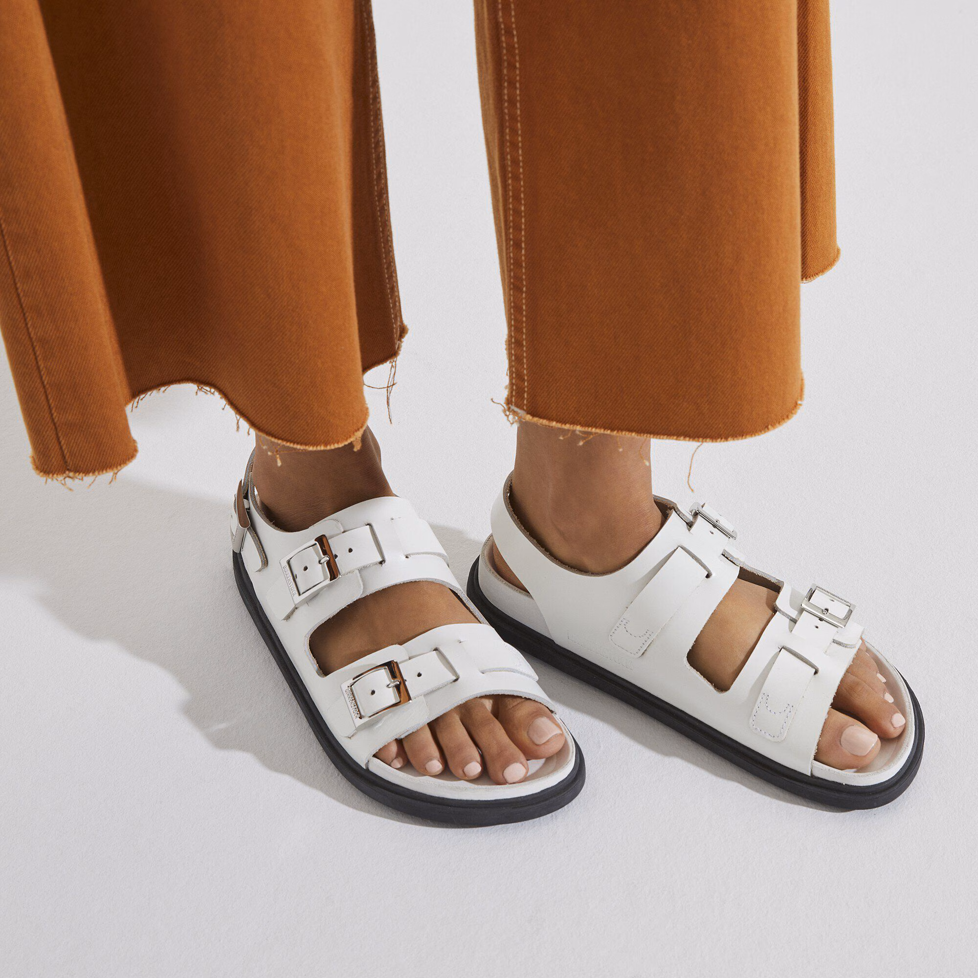 Cannes Cuir naturel - White