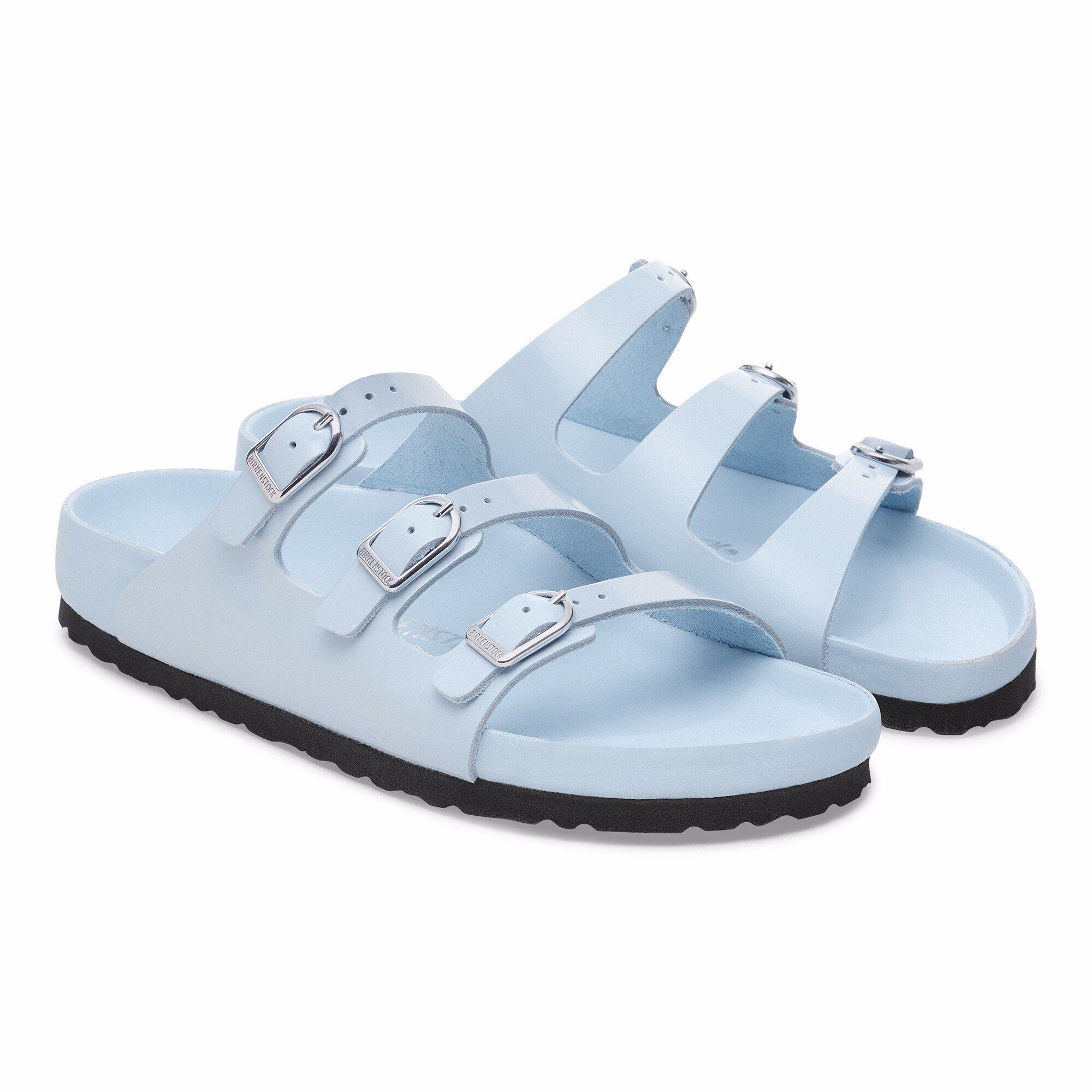 Florida  Fresh Cuir naturel verni - Baby Blue High Shine