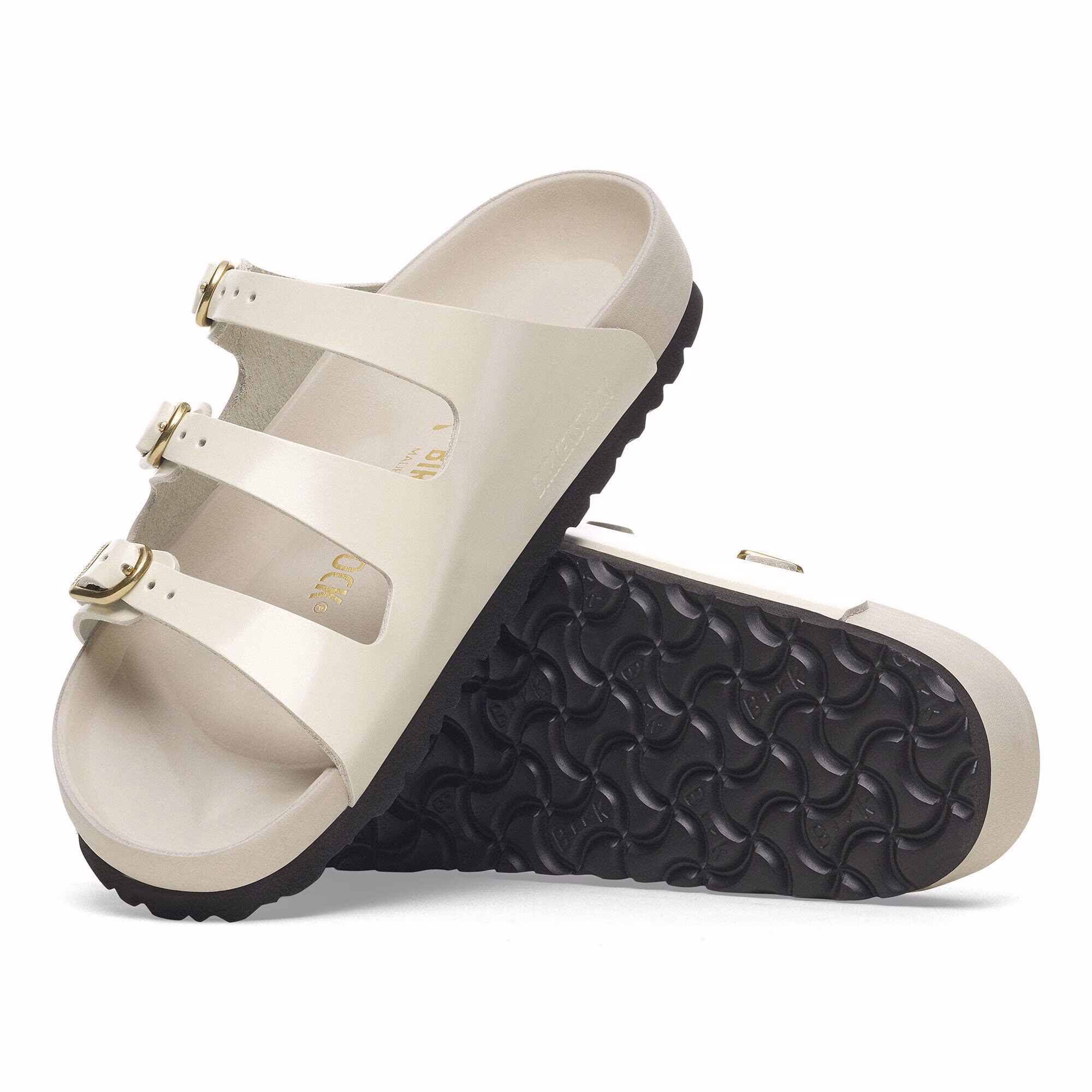 Florida  Fresh Cuir naturel verni - High-Shine Ecru