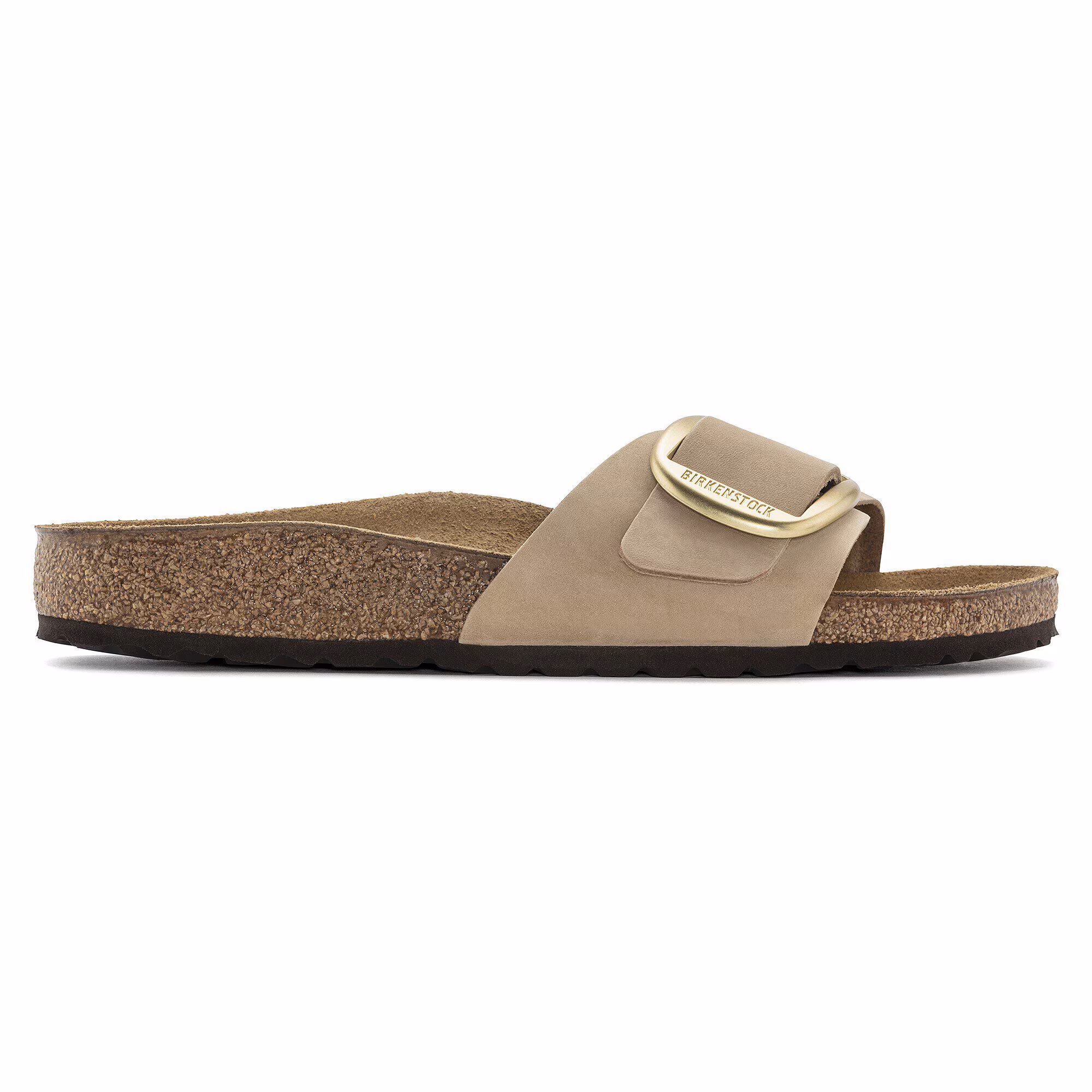 Madrid Big Buckle Cuir nubuck - Sandcastle