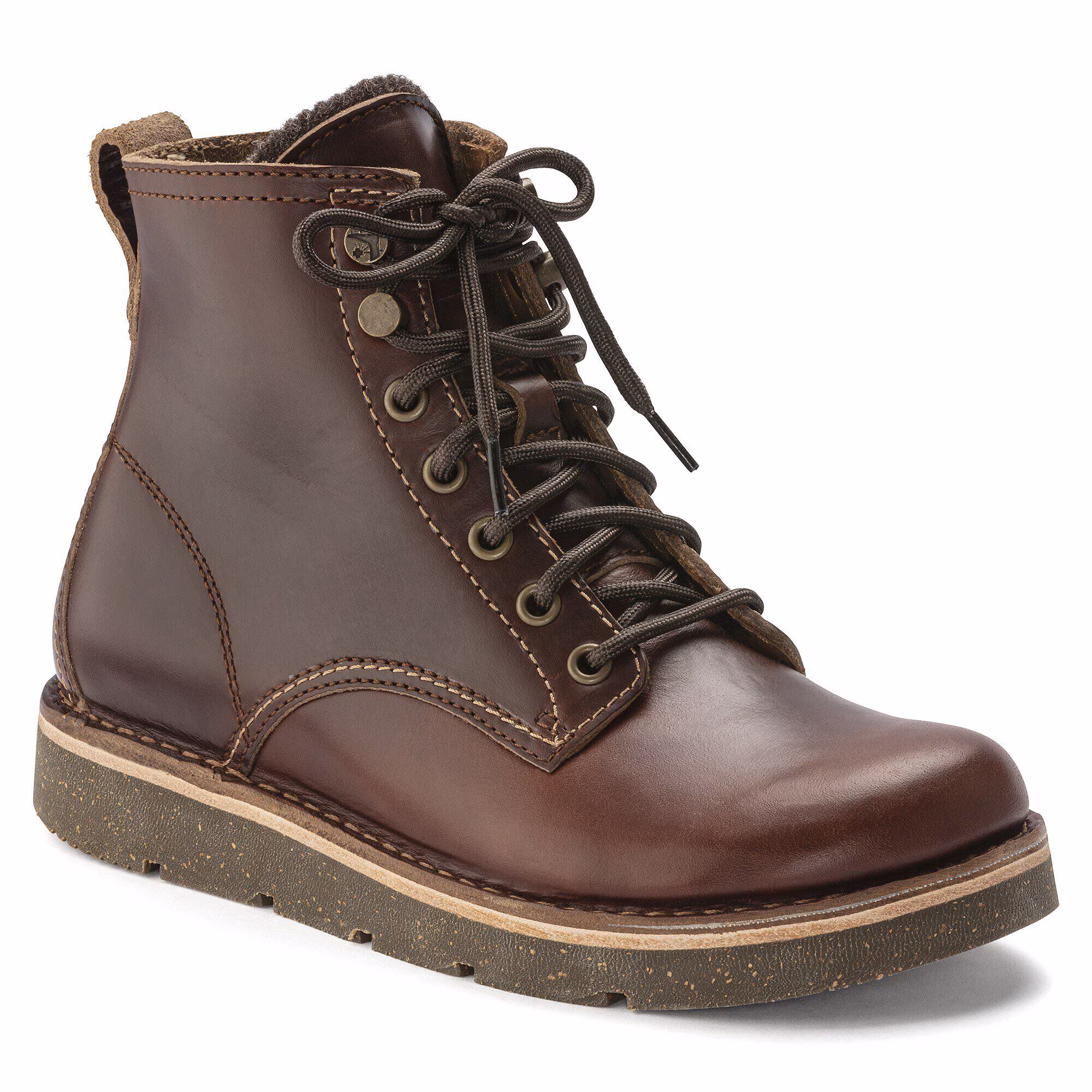 Birmingham Lace Femmes Cuir huilé - Roast