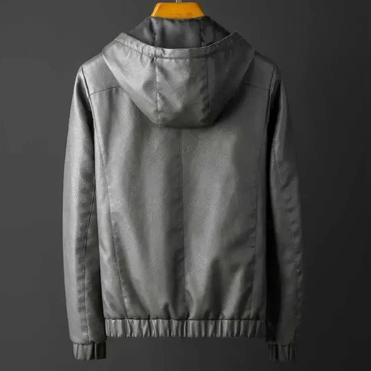 Rave Hooded Leather Jacket