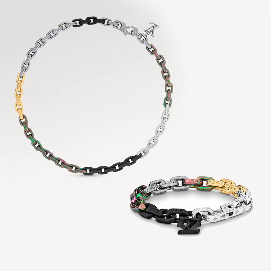 Louis Vuitton NIGO Chain Bracelet Necklace Accessories Jewelry #nigo56491