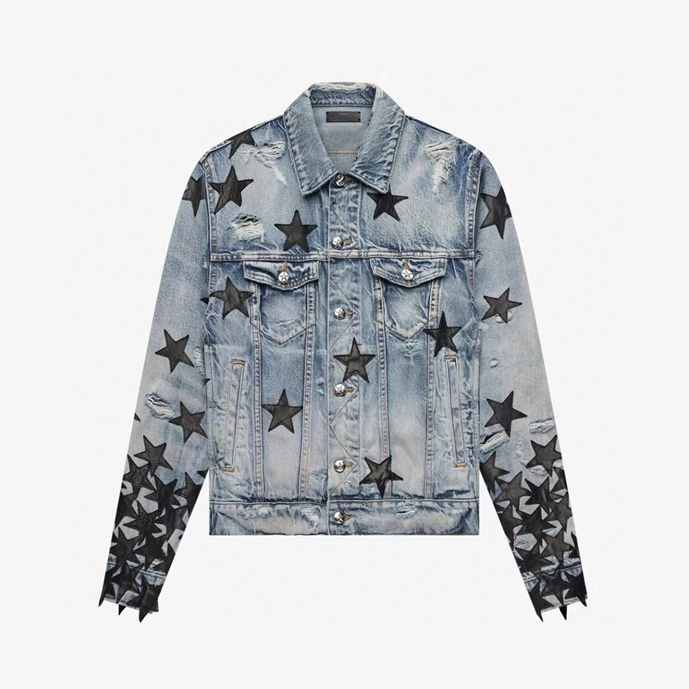 AMIRI Court Embroidery Jeans Denim Jacket #nigo7859