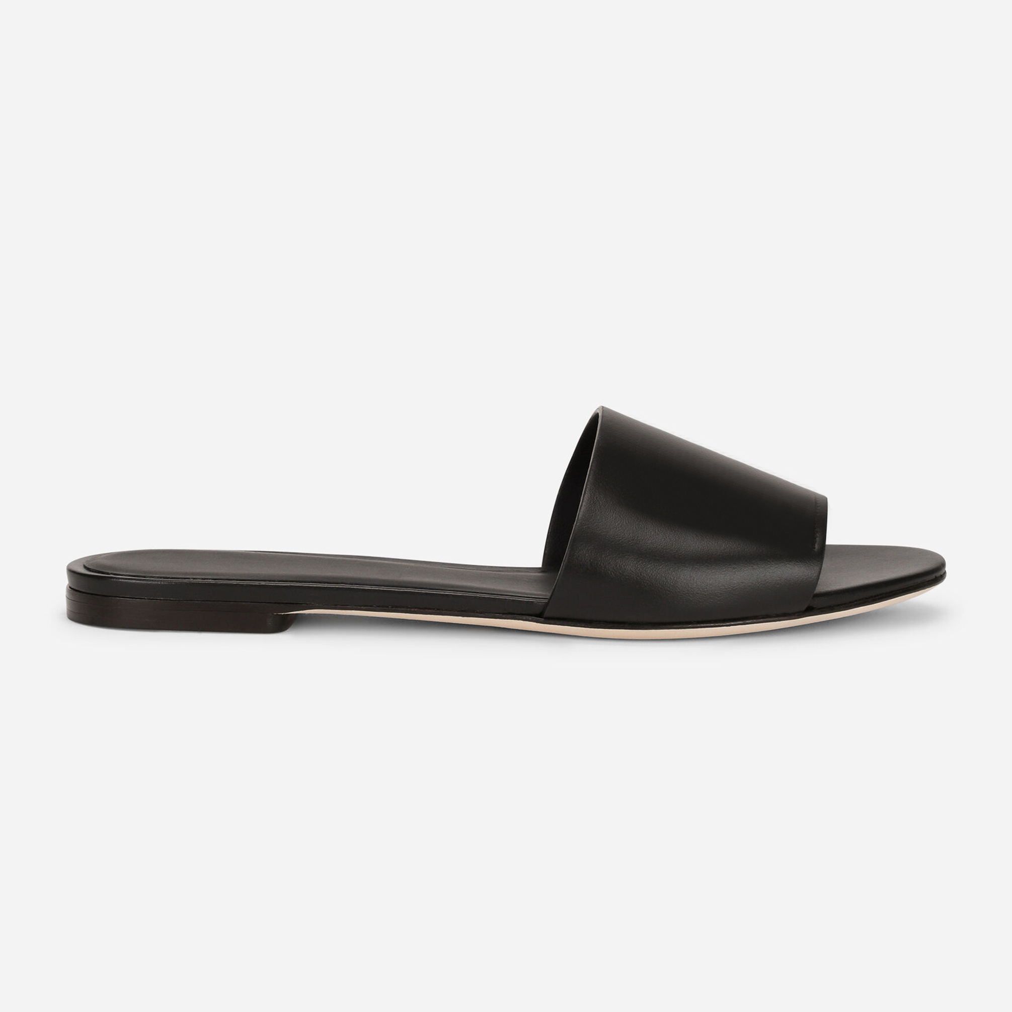 Dolce&Gabbana Women's Embossed Leather Flat Slippers Shoes #nigo51615