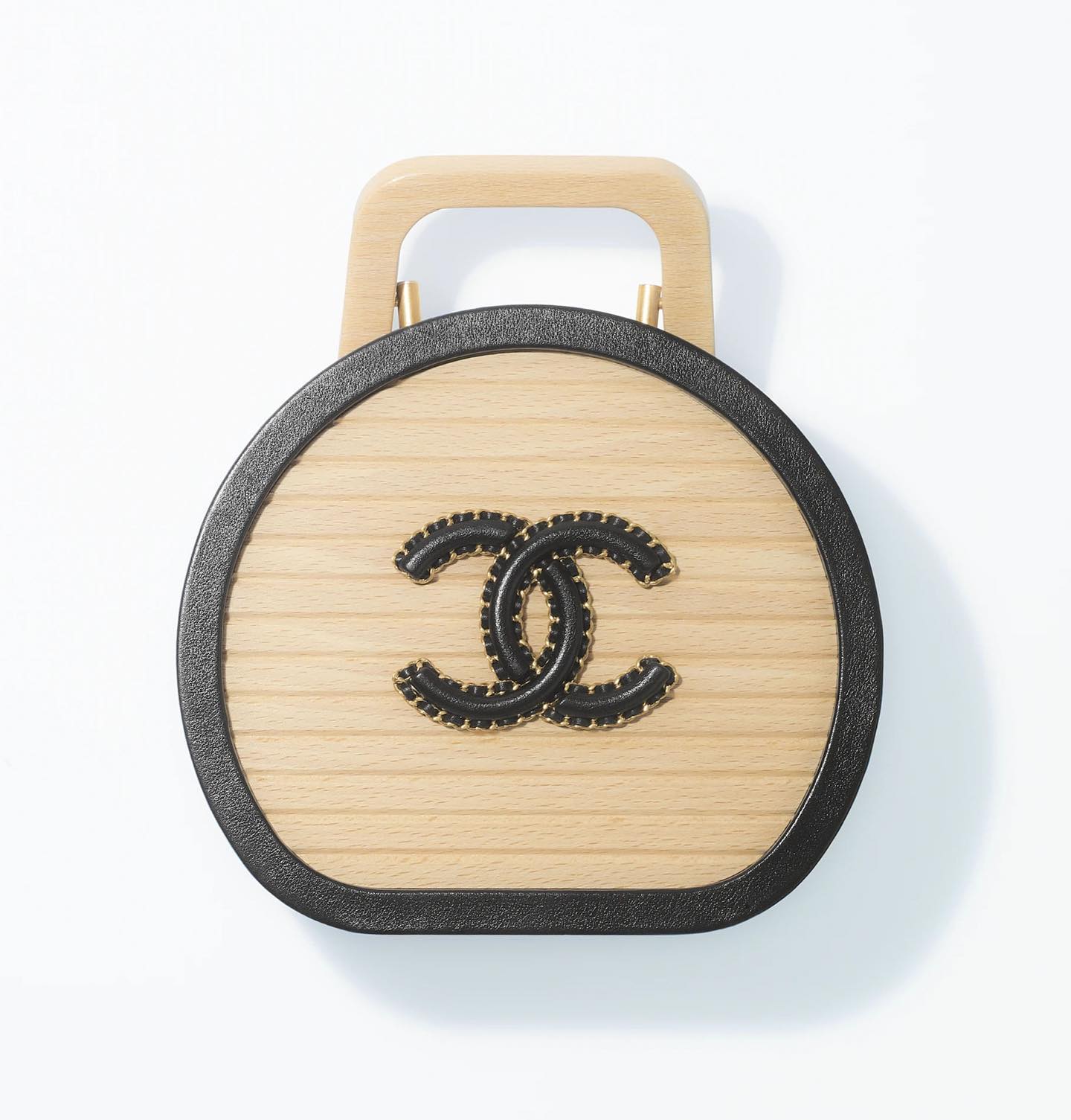 Chanel Beech Cosmetic Case Bag Wooden Box Bags #nigo53345