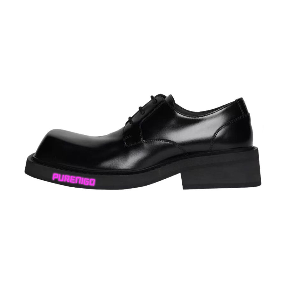 Balenciaga LED Luminous Logo Leather Shoes #nigo4259