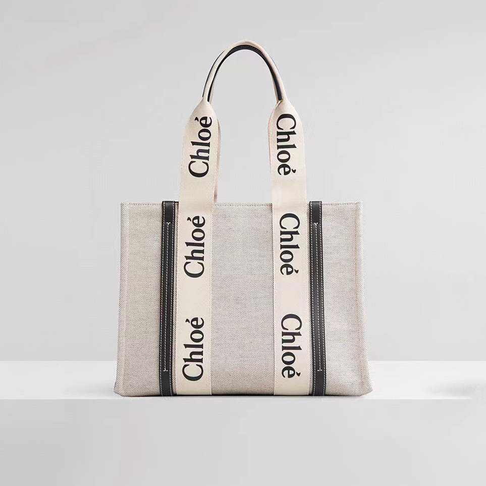 Chloe Medium Logo Print Web Tote Bag Shoulder Bag #nigo54283