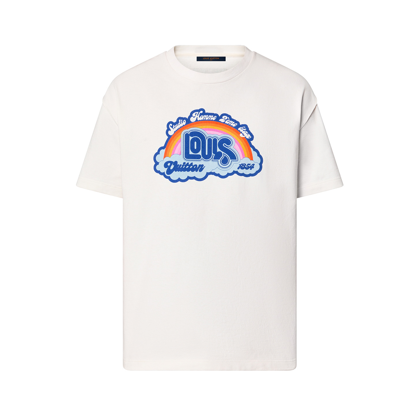 Louis Vuitton NIGO Man Rainbow Cotton T-Shirt Short Sleeve #nigo5818