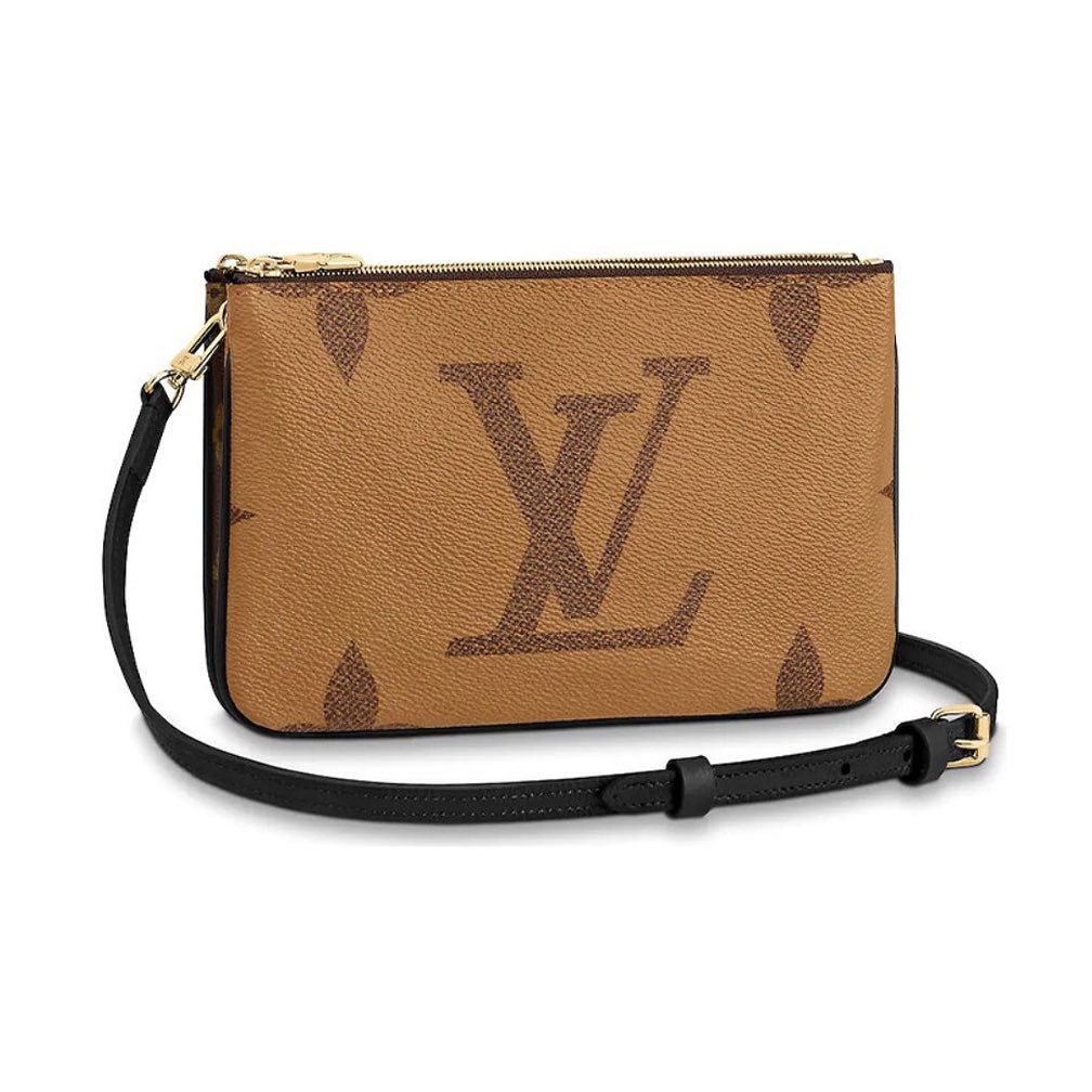 Louis Vuitton Logo Print Leather Shoulder Strap Canvas Clutch Bag Bags #nigo54692