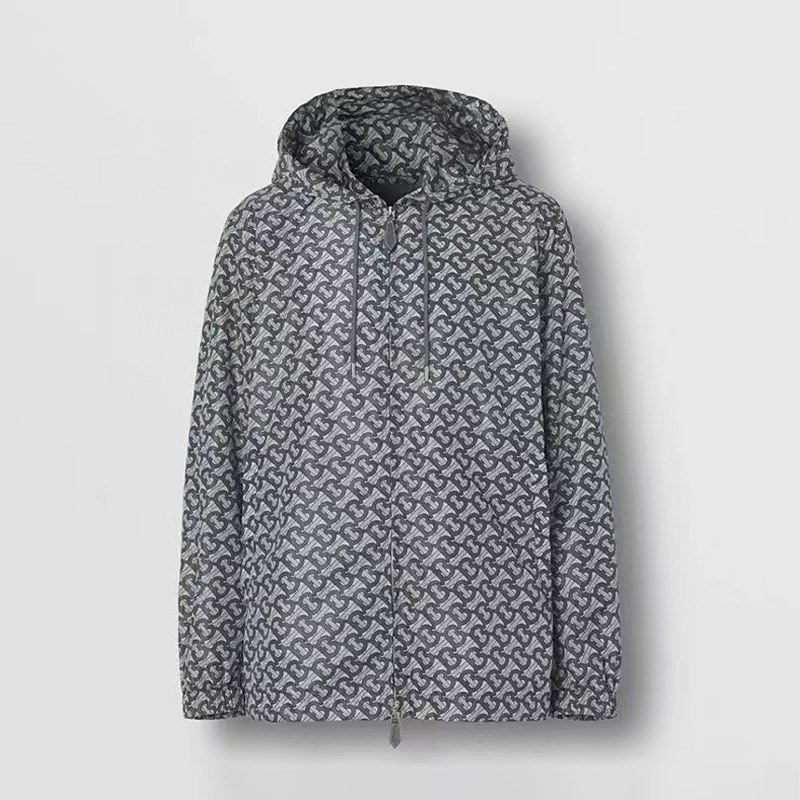 Burberry NIGO Man Grey Zip Print Jacket #nigo5773