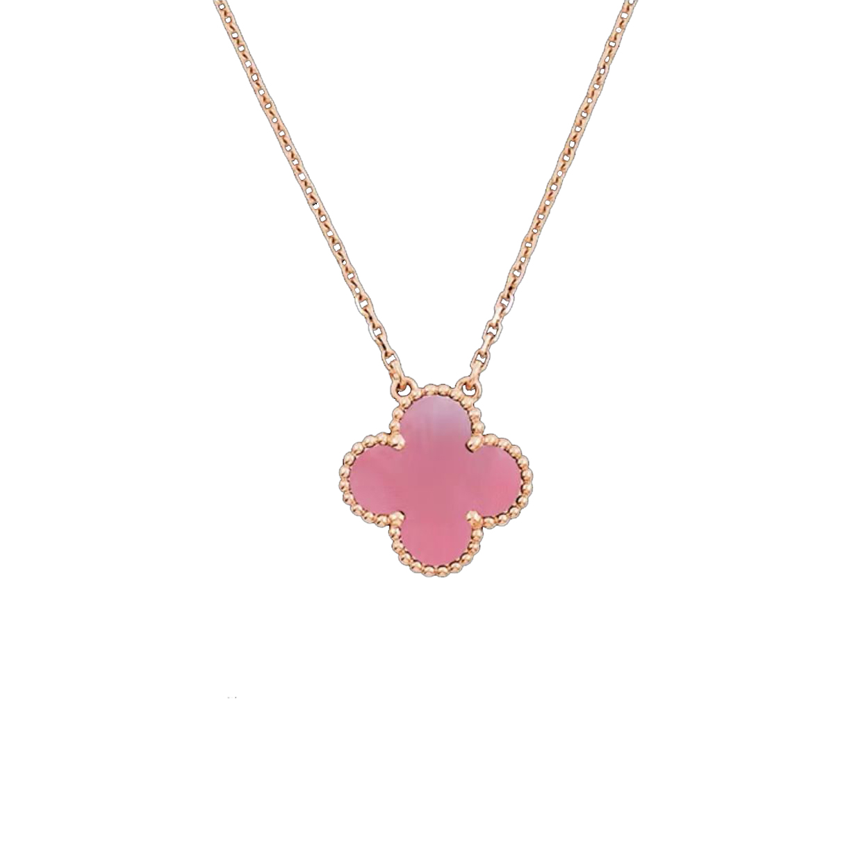 Van Cleef&Arpels Women's Flower shaped Original Stone Necklace Casual Wear Accessories Jewelry #nigo82572