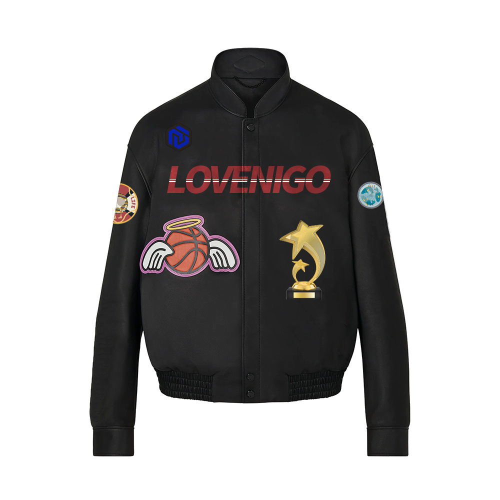 Louis Vuitton Men Logos Genuine Leather Hero Jacket #nigo7878